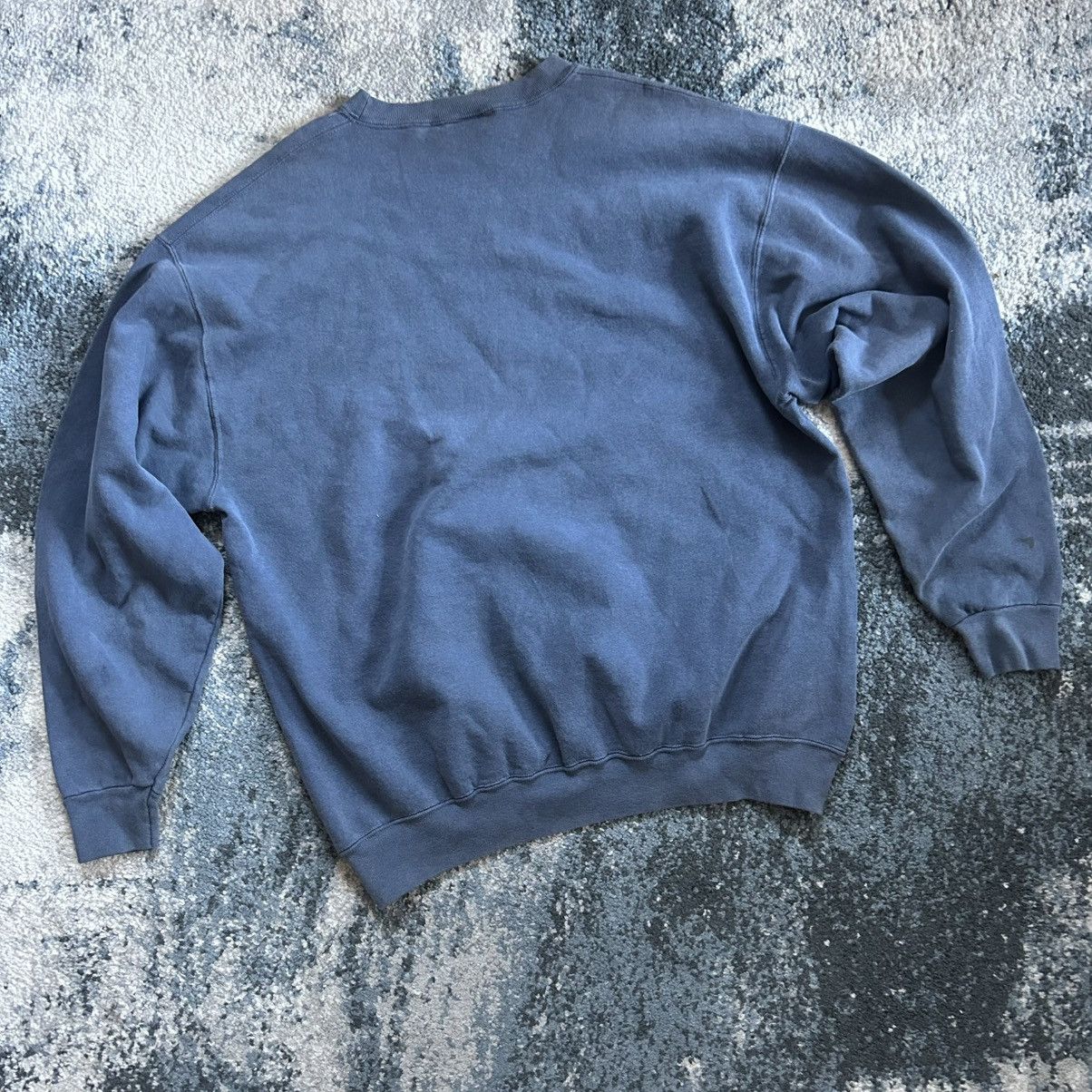 Vintage 90s MADE iN USA MARTHA’S ViNEYARD iNDiGO BLUE GRASS CREWNECK Size US L / EU 52-54 / 3 - 7 Thumbnail