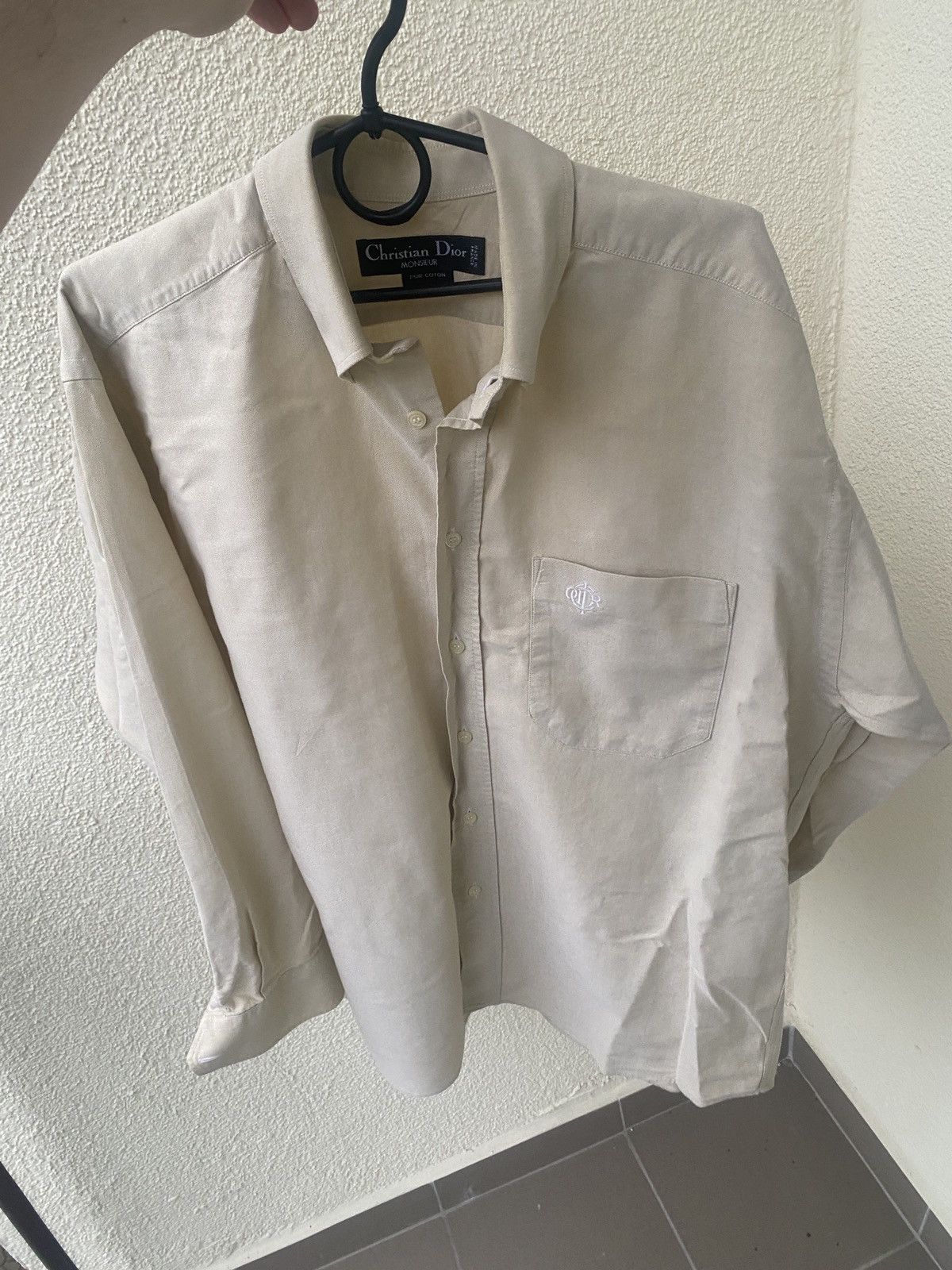 Christian Dior Monsieur × Vintage Luxury christian dior with mini logo vintage shirt button up Size US XL / EU 56 / 4 - 1 Thumbnail