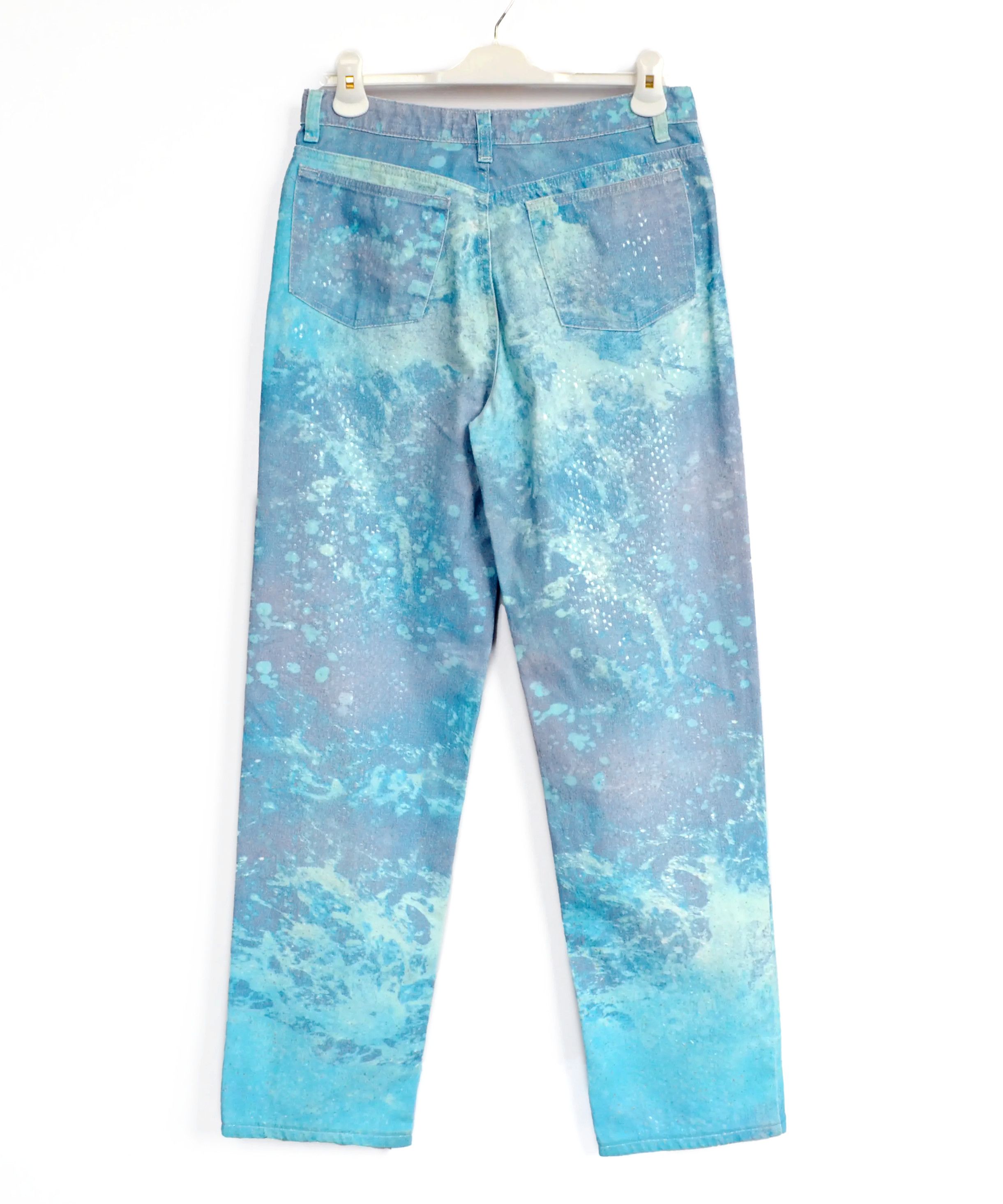 Roberto Cavalli Roberto Cavalli Jeans Pants Scale Blue Purple Vintage '99 Size US 32 / EU 48 - 3 Thumbnail