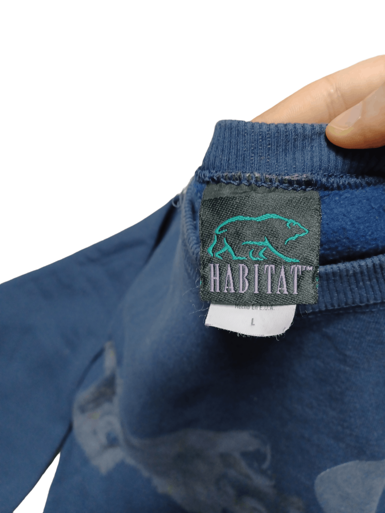 Habitat 90S WOLVES VNTG WOLF MADE IN USA OVERSIZE HABITAT SWEARSHIRT Size US L / EU 52-54 / 3 - 4 Thumbnail