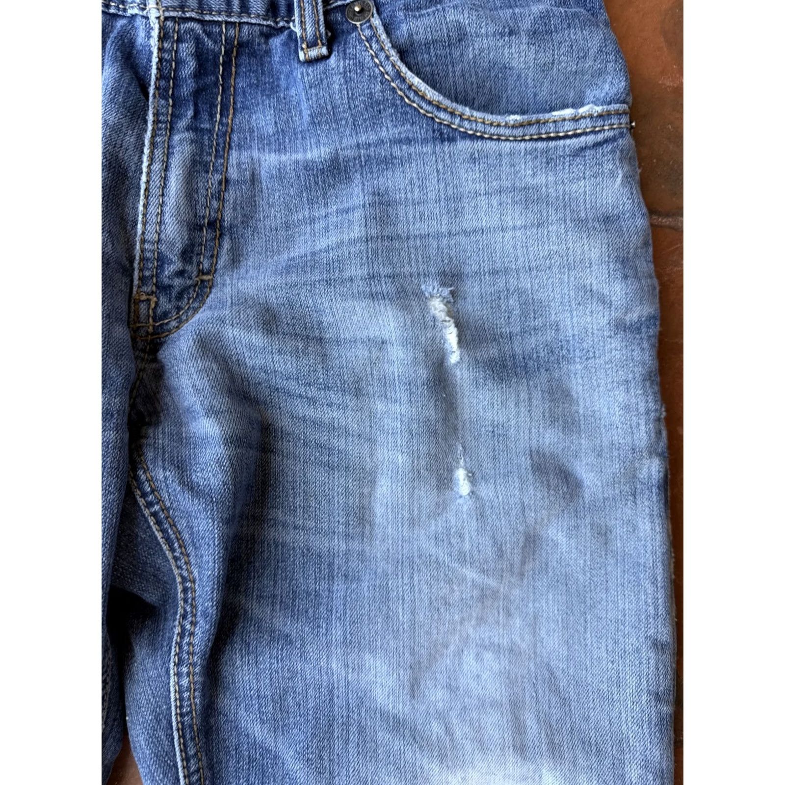 Ariat Ariat Relentless Jeans Mens 29x34 Blue Original Fit Straight Pants Denim 5-Pocket Logo Stretch Regular Waist Medium Wash Size US 29 - 5 Thumbnail
