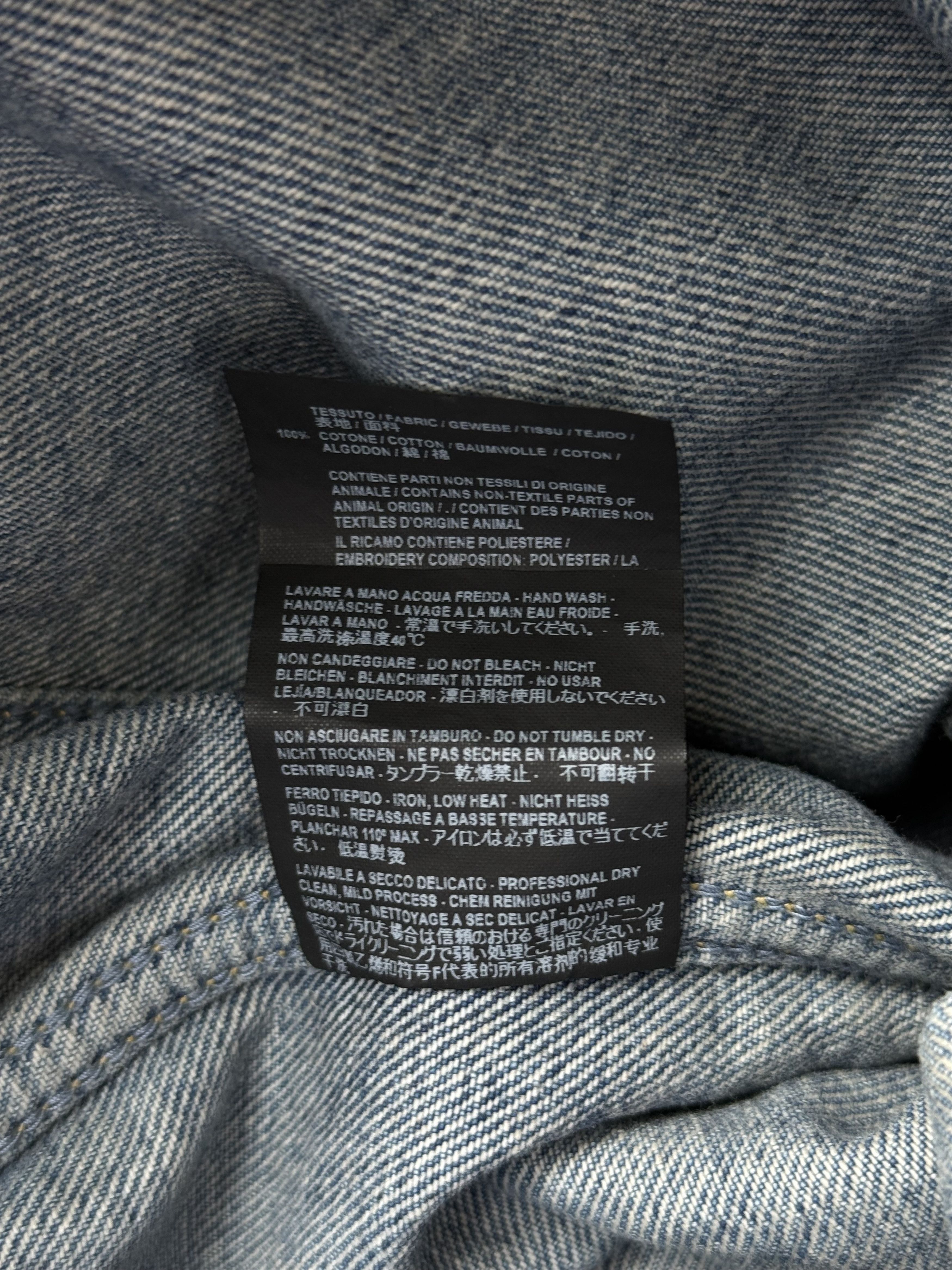 Balenciaga Balenciaga Blue Distressed Campaign Logo Denim Jacket Size US M / EU 48-50 / 2 - 7 Thumbnail