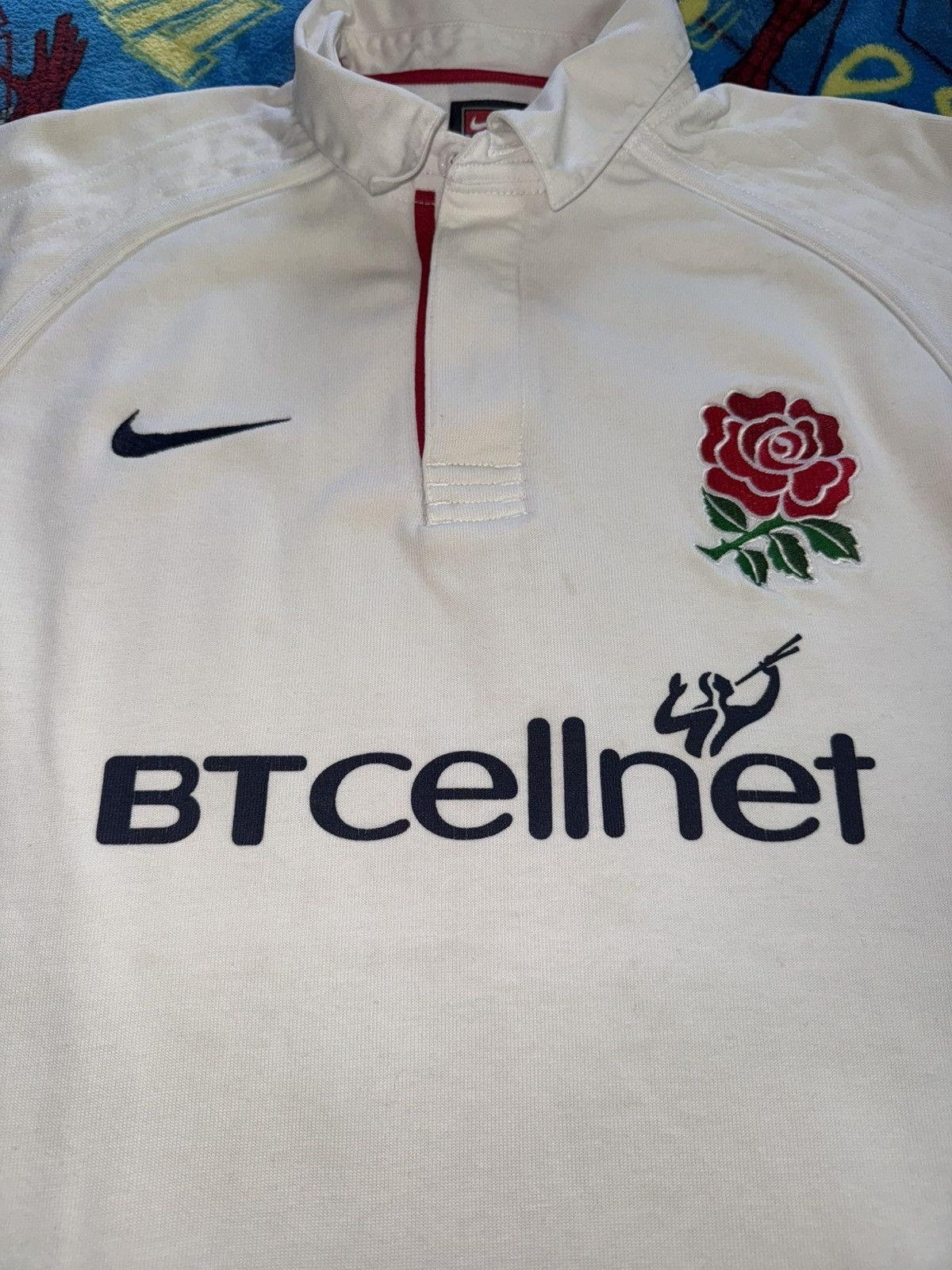 Nike × Vintage Vintage 1999-2001 Nike BT Cellnet England Rugby Jersey shirt Size US S / EU 44-46 / 1 - 3 Thumbnail
