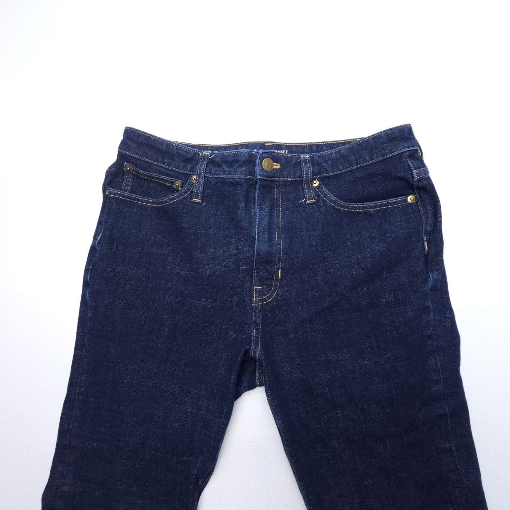 J.Crew J. Crew Jeans Womens 30P Dark Wash Stretch Denim Bohemian Flared 5-Pocket Belt Loops Size 30" / US 8 / IT 44 - 4 Thumbnail