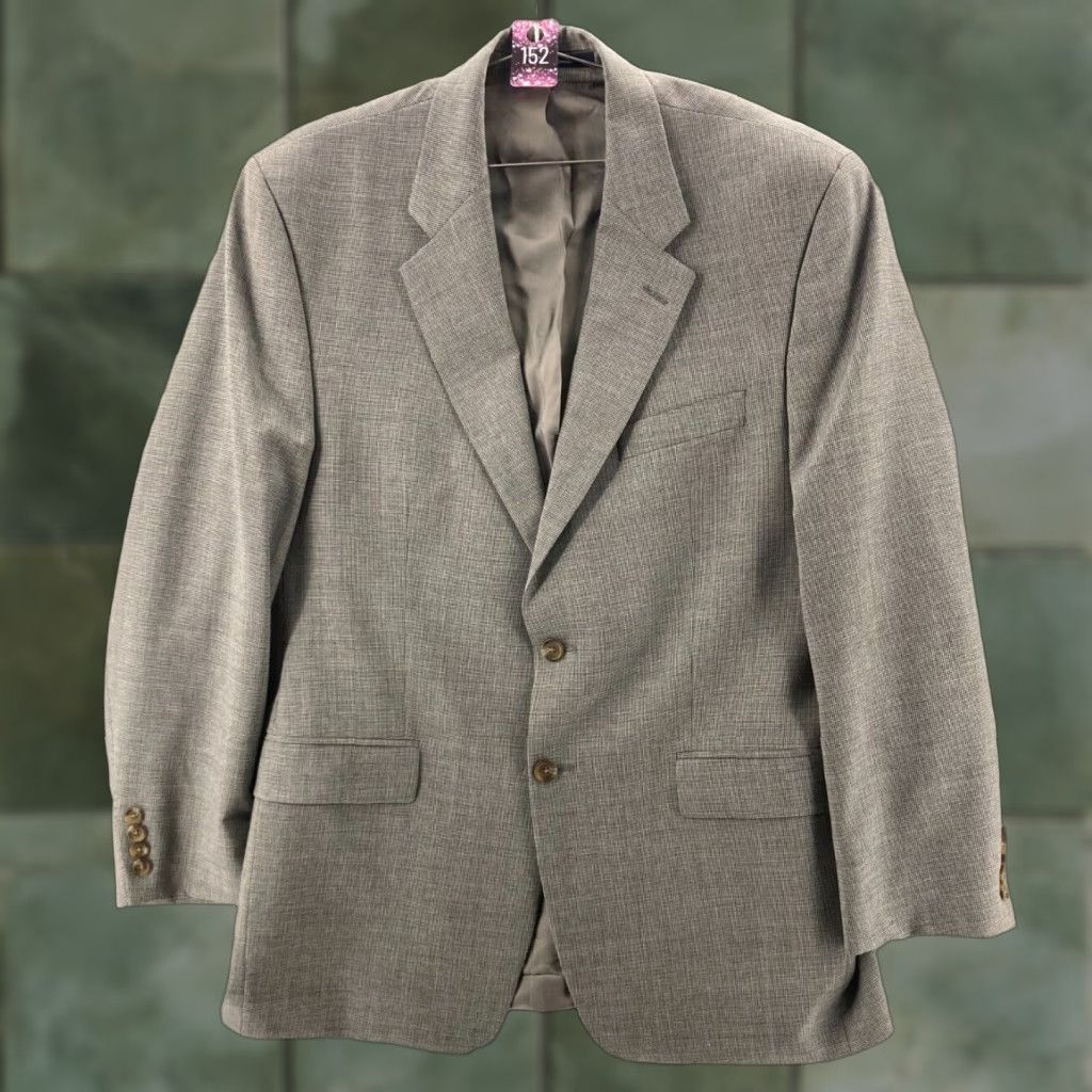 Chaps Chaps Sport Coat Mens 42 R Wool Cashmere Blend Jacket Coat, Gray, Jacket, 2 Piece, Classic Fit, 42 Chest, Regular Length, Men, Sports, Brand: Chaps Size US XS / EU 42 / 0 - 1 Thumbnail