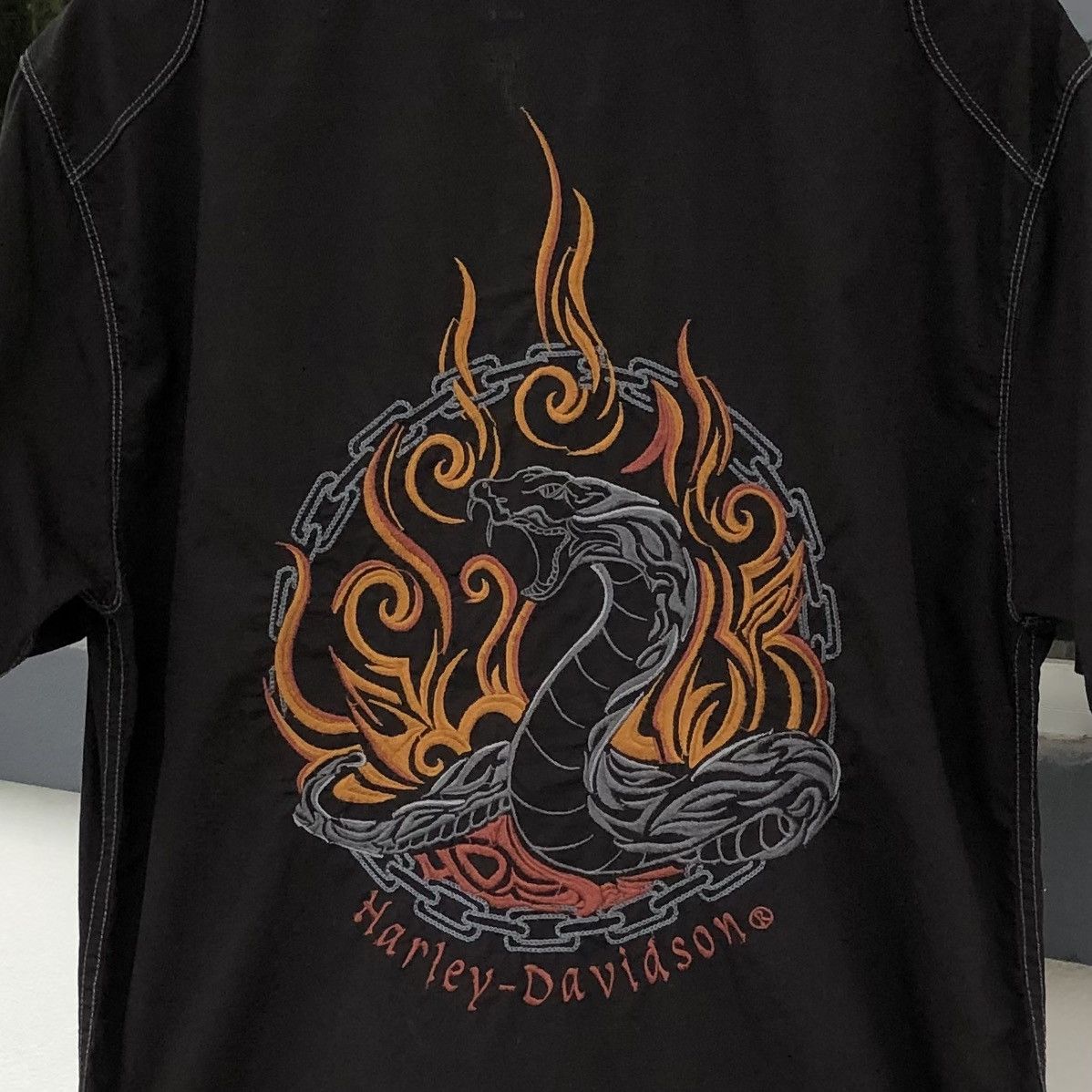 Harley Davidson Harley Davidson Embroidery Snack Logo Short Sleeve Shirt Size US M / EU 48-50 / 2 - 14 Thumbnail