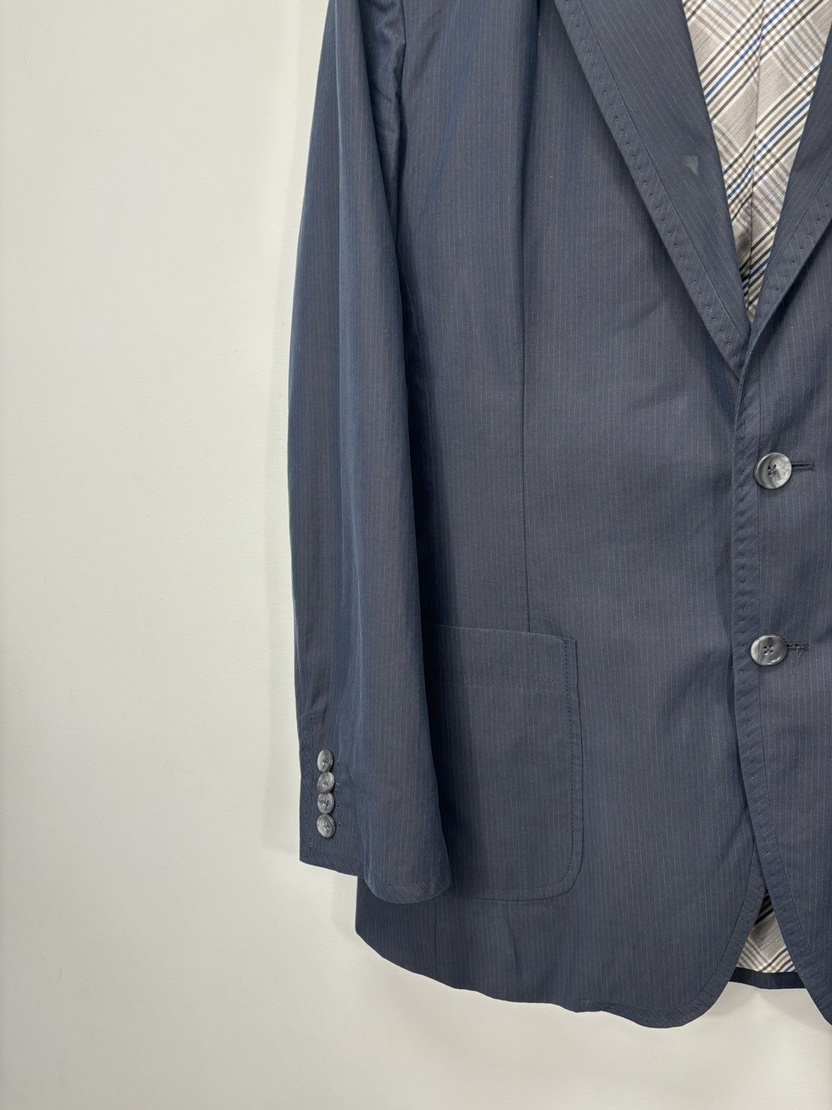 Dolce & Gabbana Vintage Dolce & Gabbana Men’s Striped Luxury Blazer Jacket Size 42R - 7 Thumbnail