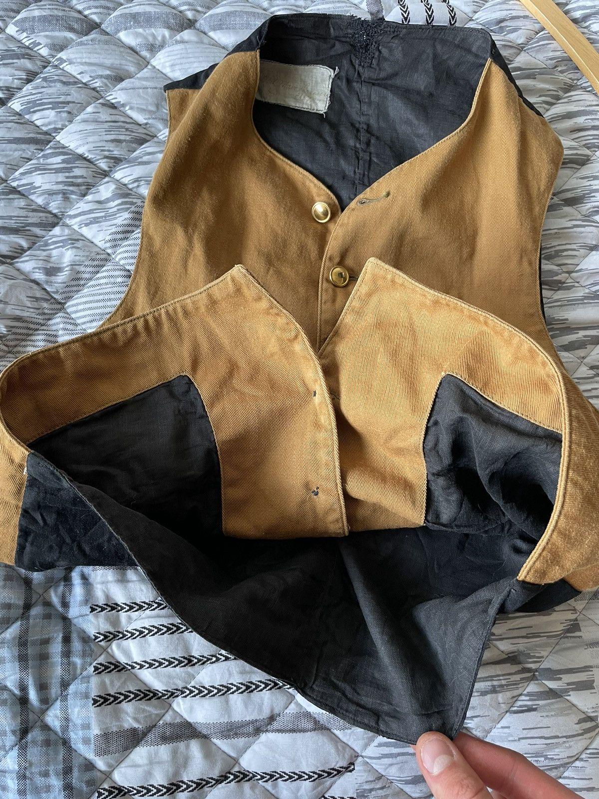 Vintage Vintage 1920’s Extremely Rare Archival Vest Size 40S - 15 Thumbnail