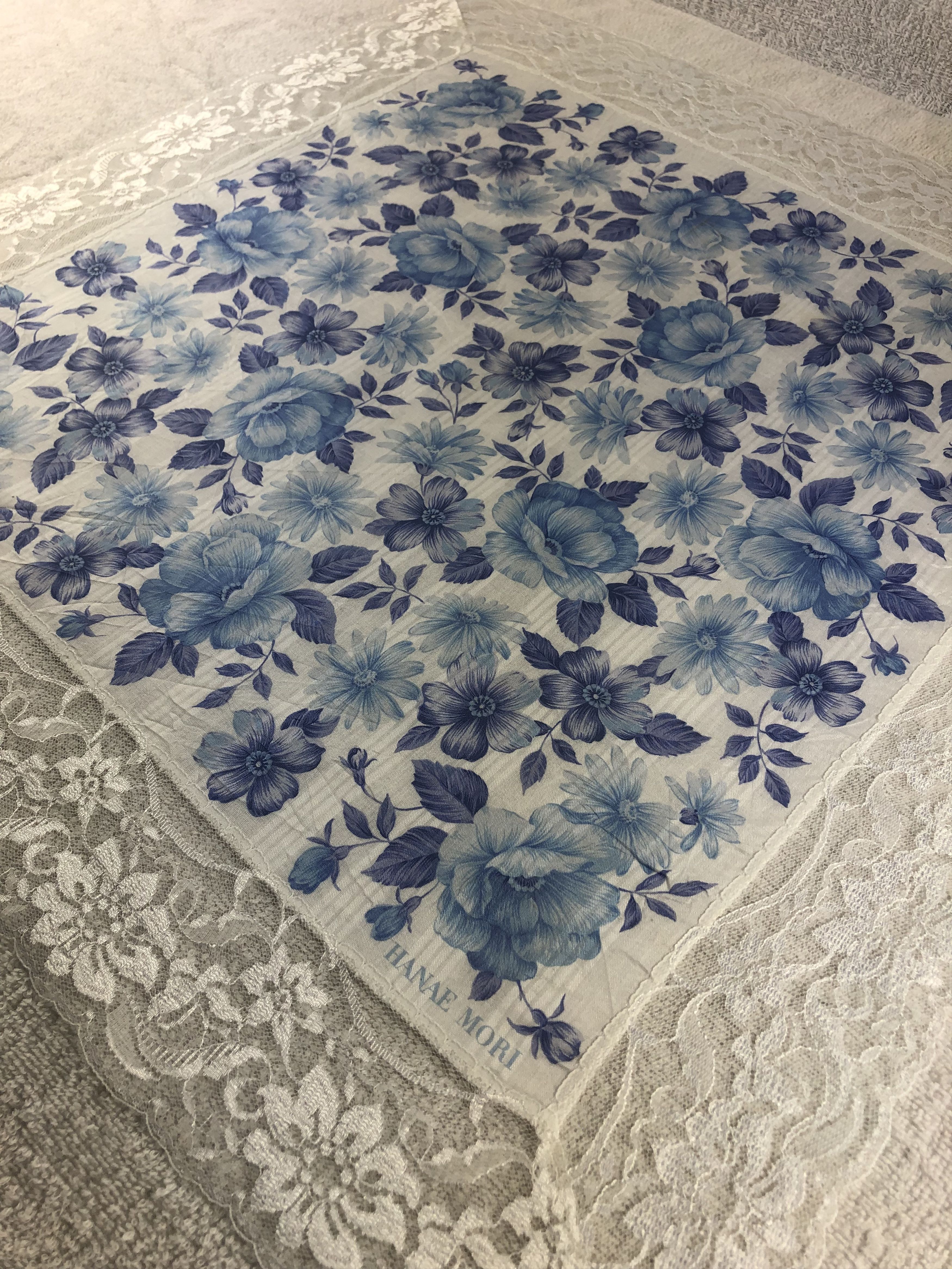 Hanae Mori × Japanese Brand × Vintage Hanae Mori Handkerchief / Bandana / Neckerchief Size ONE SIZE - 4 Thumbnail