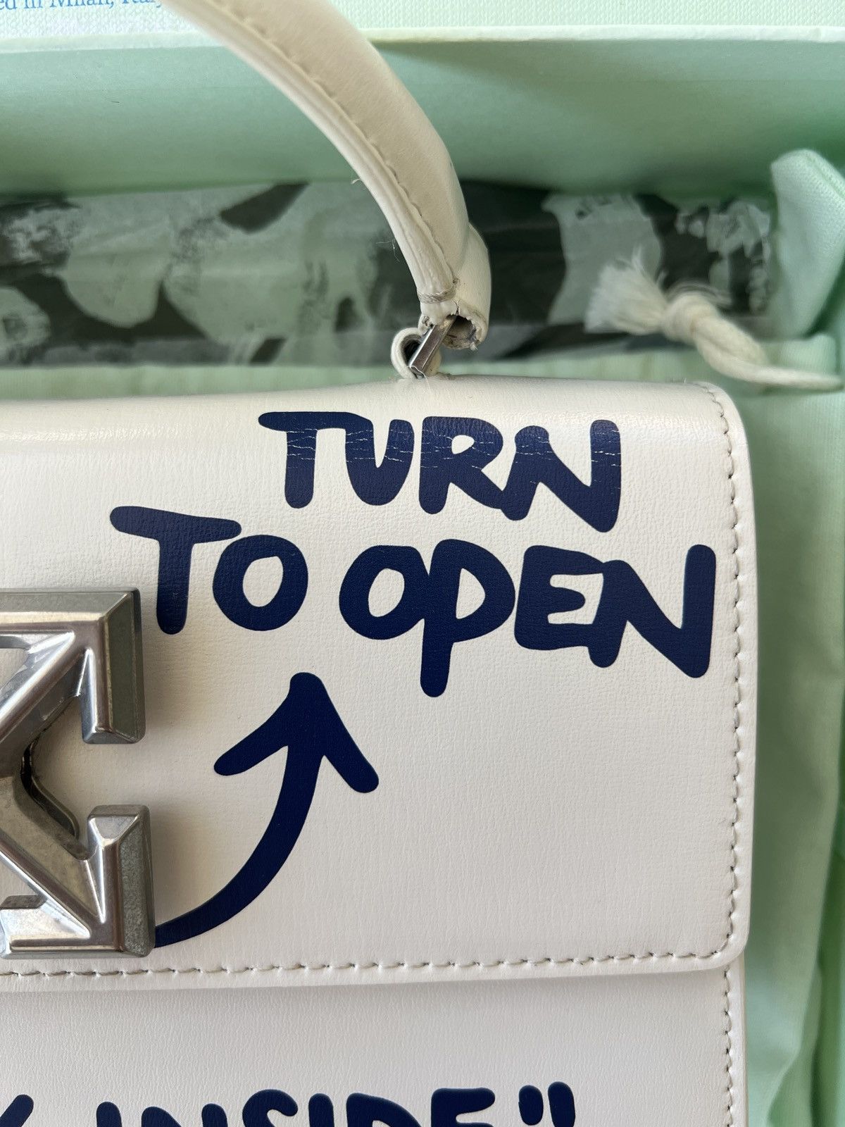 Off-White OFF-WHITE 1.4 Violet Jitney Quote "SALARY INSIDE" Bag Size ONE SIZE - 3 Thumbnail