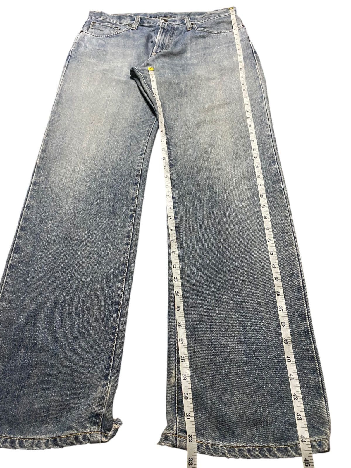 Edwin Vintage Japanese Brand Edwin 404 Faded Dustressed Loose Size US 35 - 15 Thumbnail