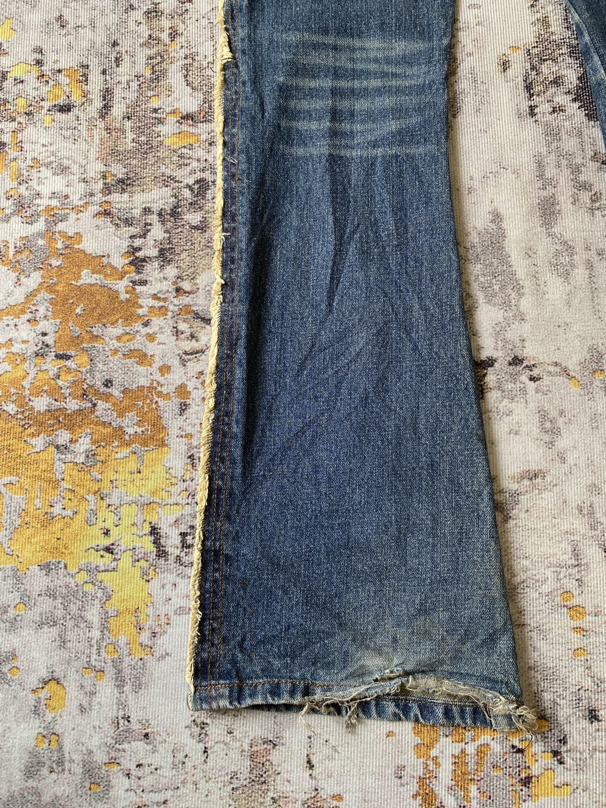 Japanese Brand Philodox Distressed Flare Denim Size US 31 - 13 Thumbnail