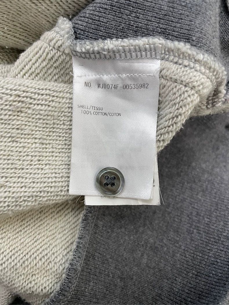 Thom Browne Thom browne Gray color block four-striped hooded sweatshirt Size US S / EU 44-46 / 1 - 7 Thumbnail