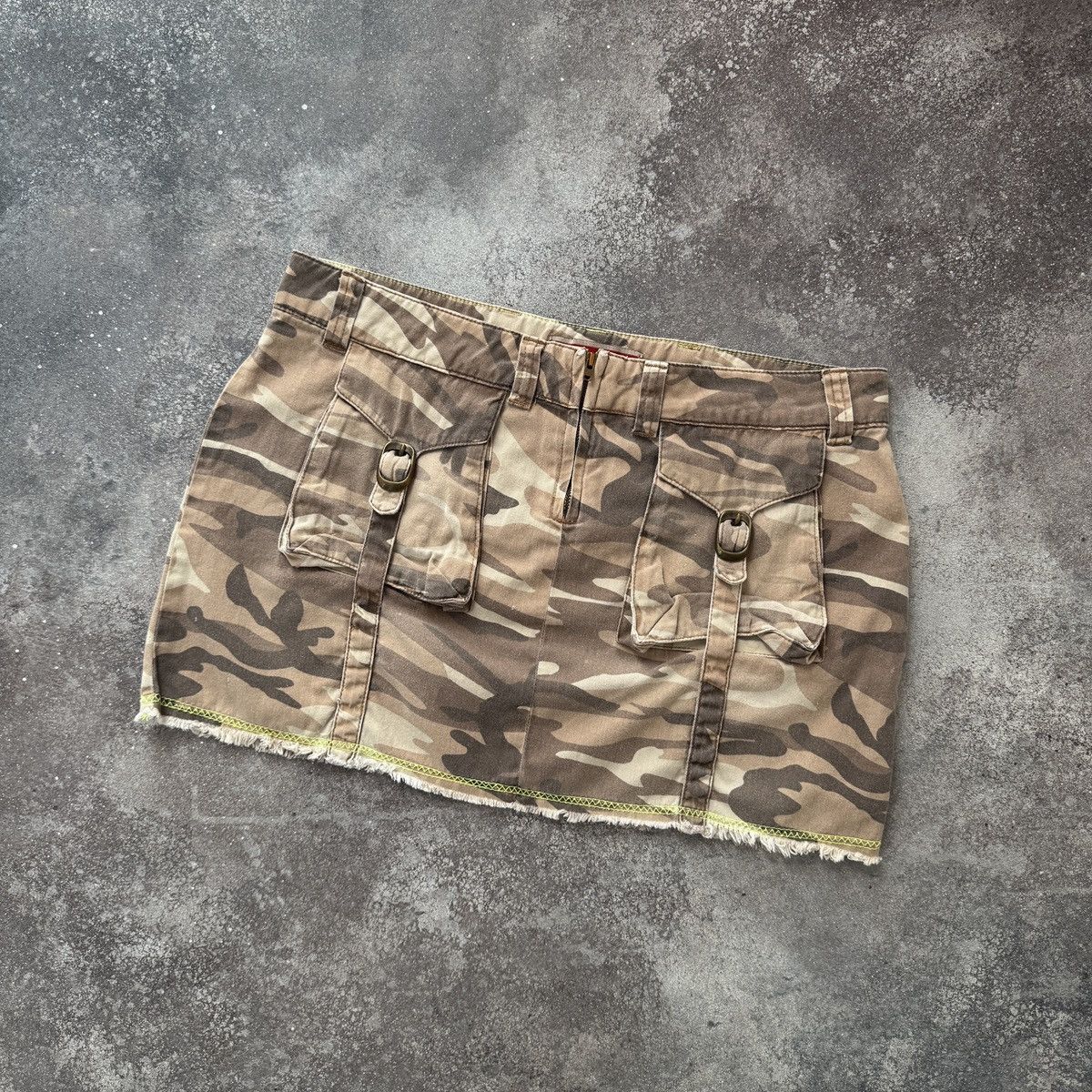Hysteric Glamour Avant Garde Vintage Y2K Grunge Camo Cargo Mini Skirt Size 27" / US 4 / IT 40 - 10 Thumbnail