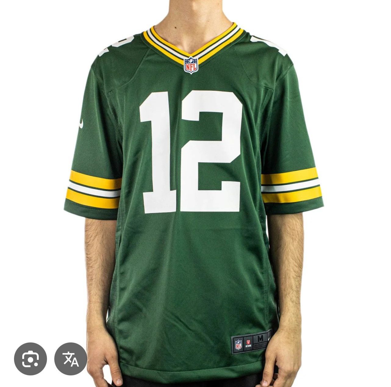 Nike NFL Green Bay Packers 12 Rodgers Mens Game Jersey