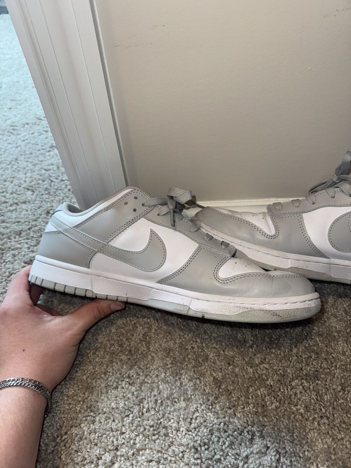 Nike Grey Nike Lows Size US 12 / EU 45 - 9 Thumbnail