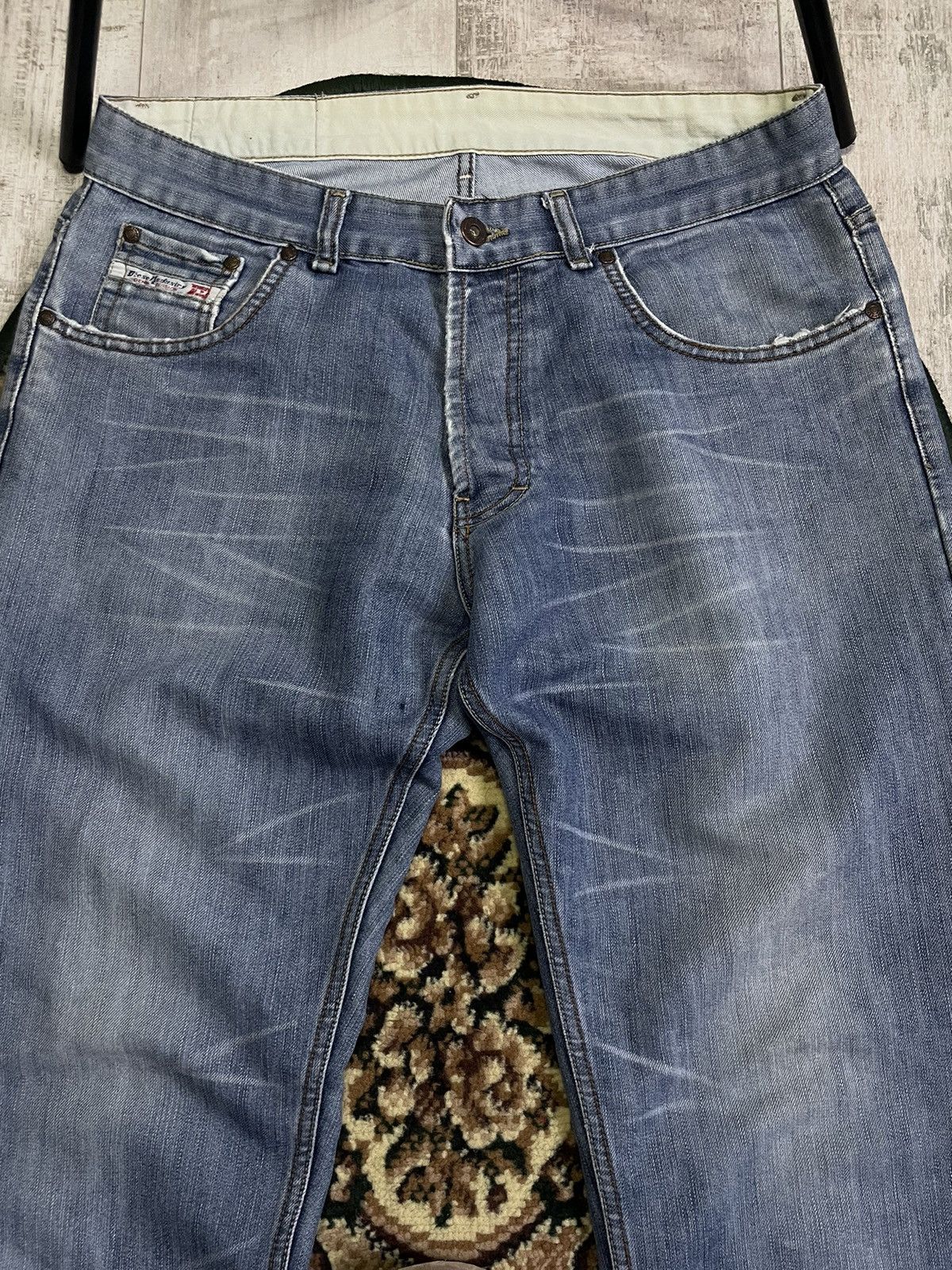 Diesel Vintage Diesel Y2K Denim Jeans 00’s Distressed RARE Size US 33 - 5 Thumbnail