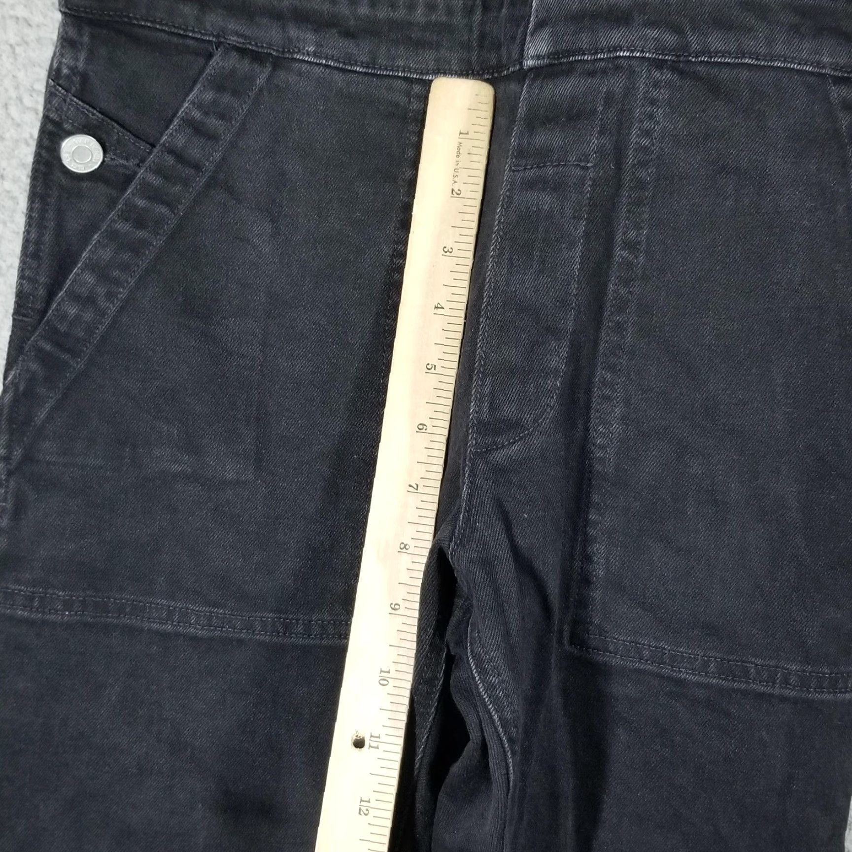 Gap Gap Overalls Womens XS Black Denim Utility Adjustable Straps Pockets Stretch Casual Size 26" / US 2 / IT 38 - 7 Thumbnail