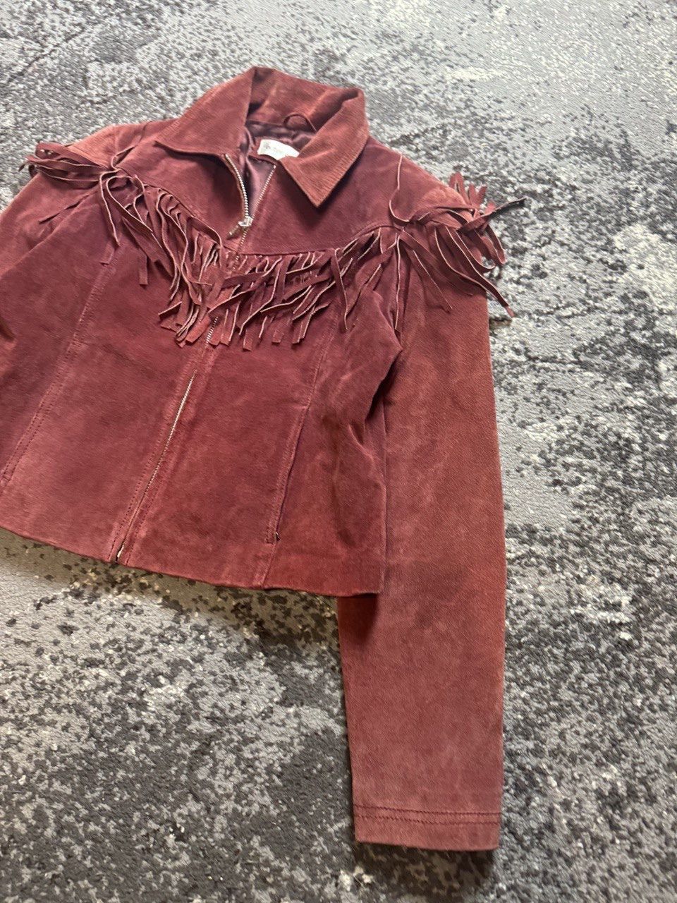Leather × Vintage Vintage Y2K Outer Edge Suede Jacket with Finge Detail Jacket Size US S / EU 44-46 / 1 - 2 Thumbnail