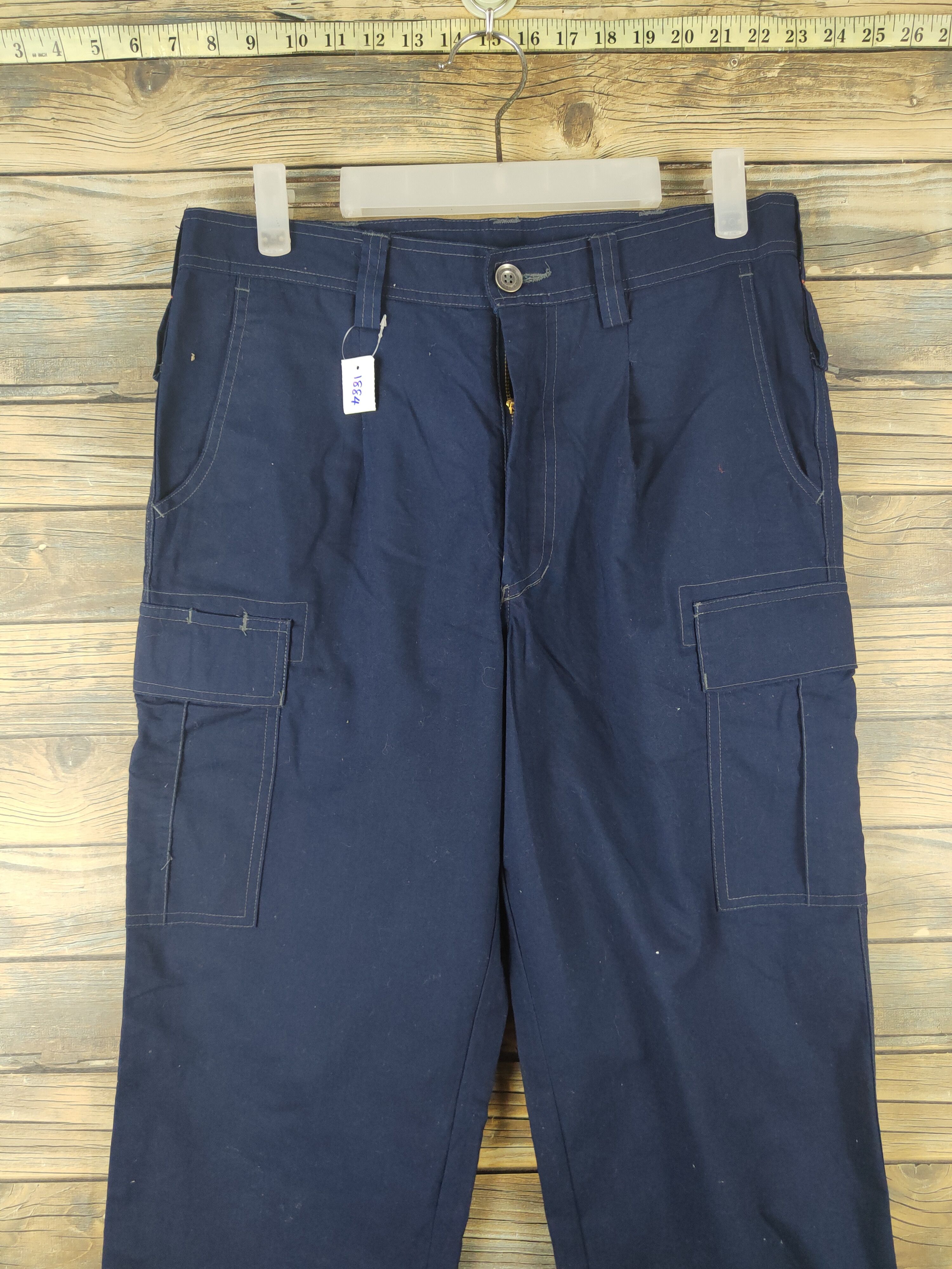 Japanese Brand DL Ladibon Navy Multipocket Tactical Cargo Pants #1884 Size US 31 - 2 Thumbnail