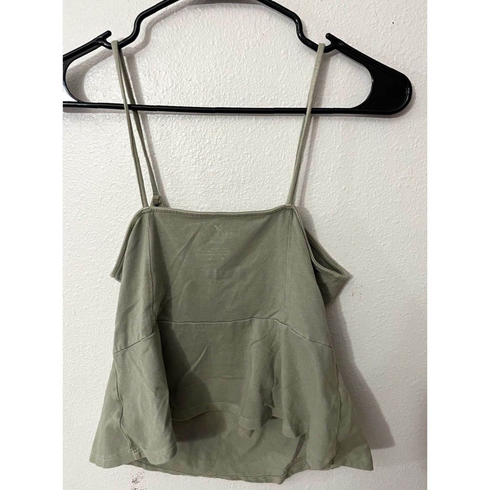 American Eagle Outfitters American Eagle Outfitters Women's Camisole Medium Green Tie Front Sleeveless Bohemian Tank Size ONE SIZE - 2 Thumbnail
