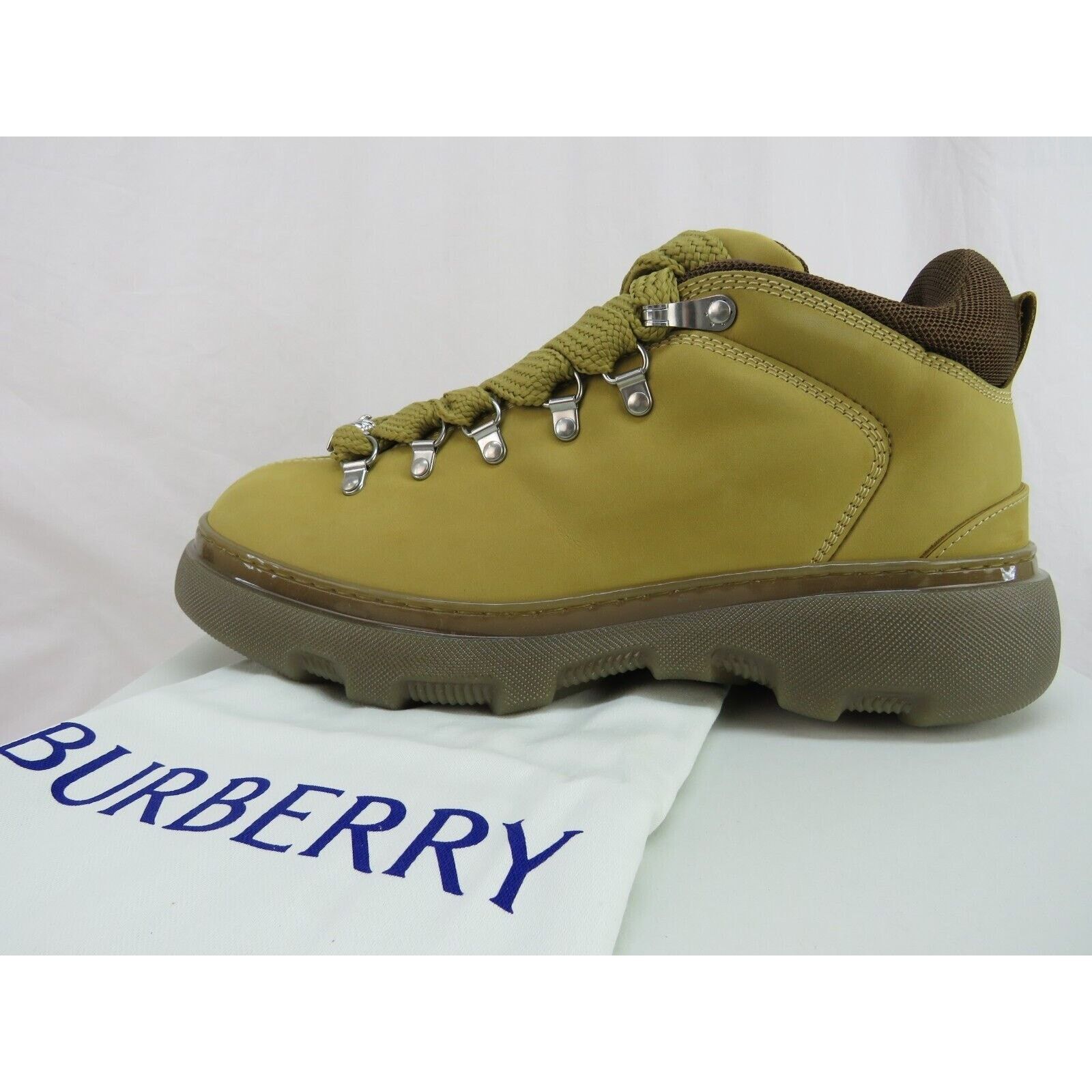 Burberry BURBERRY TREK BEIGE NUBUCK LEATHER LACE HIKING BOOTS 11 44 Size US 11 / EU 44 - 11 Thumbnail