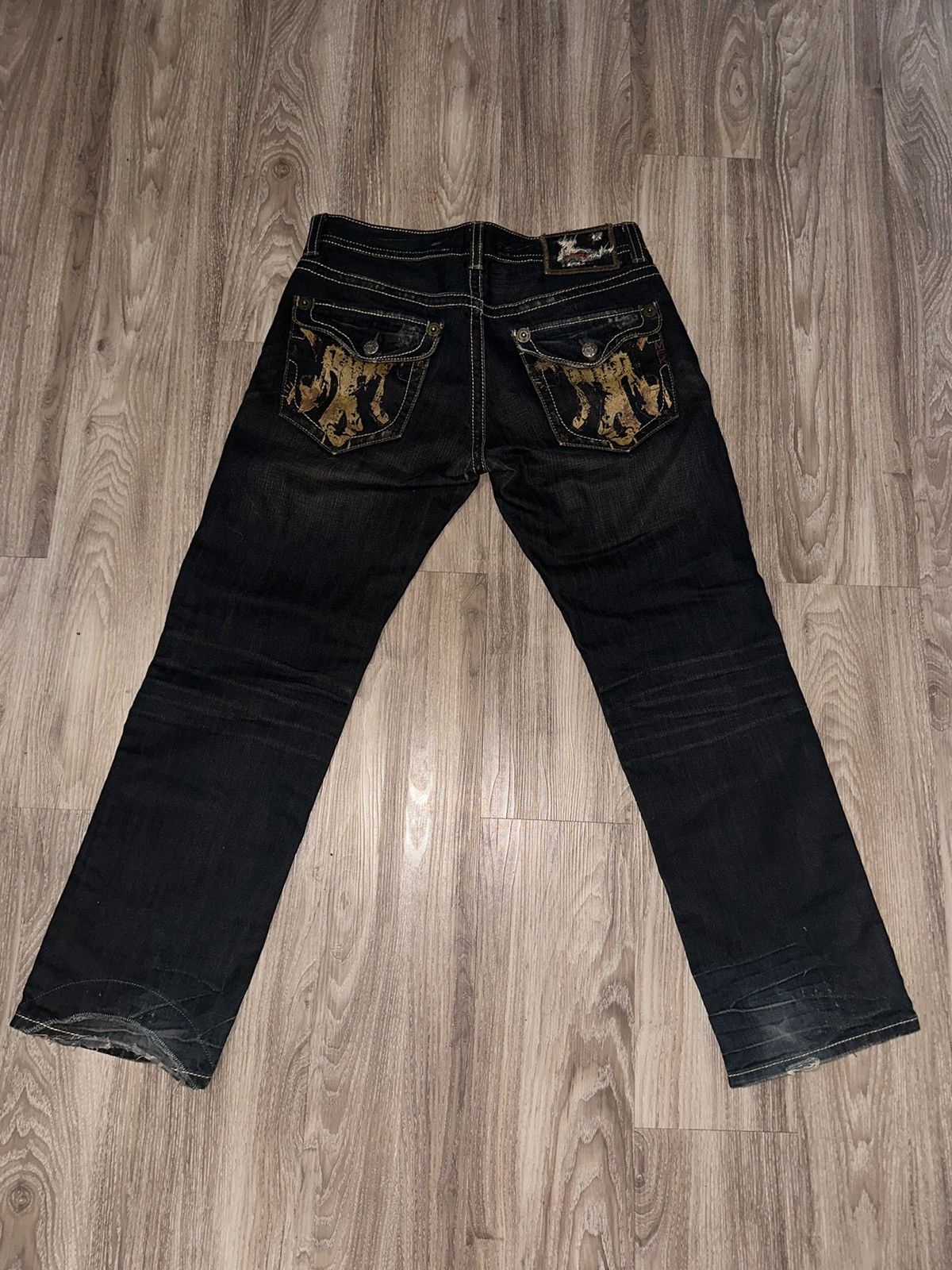 y2k vintage distressed denim