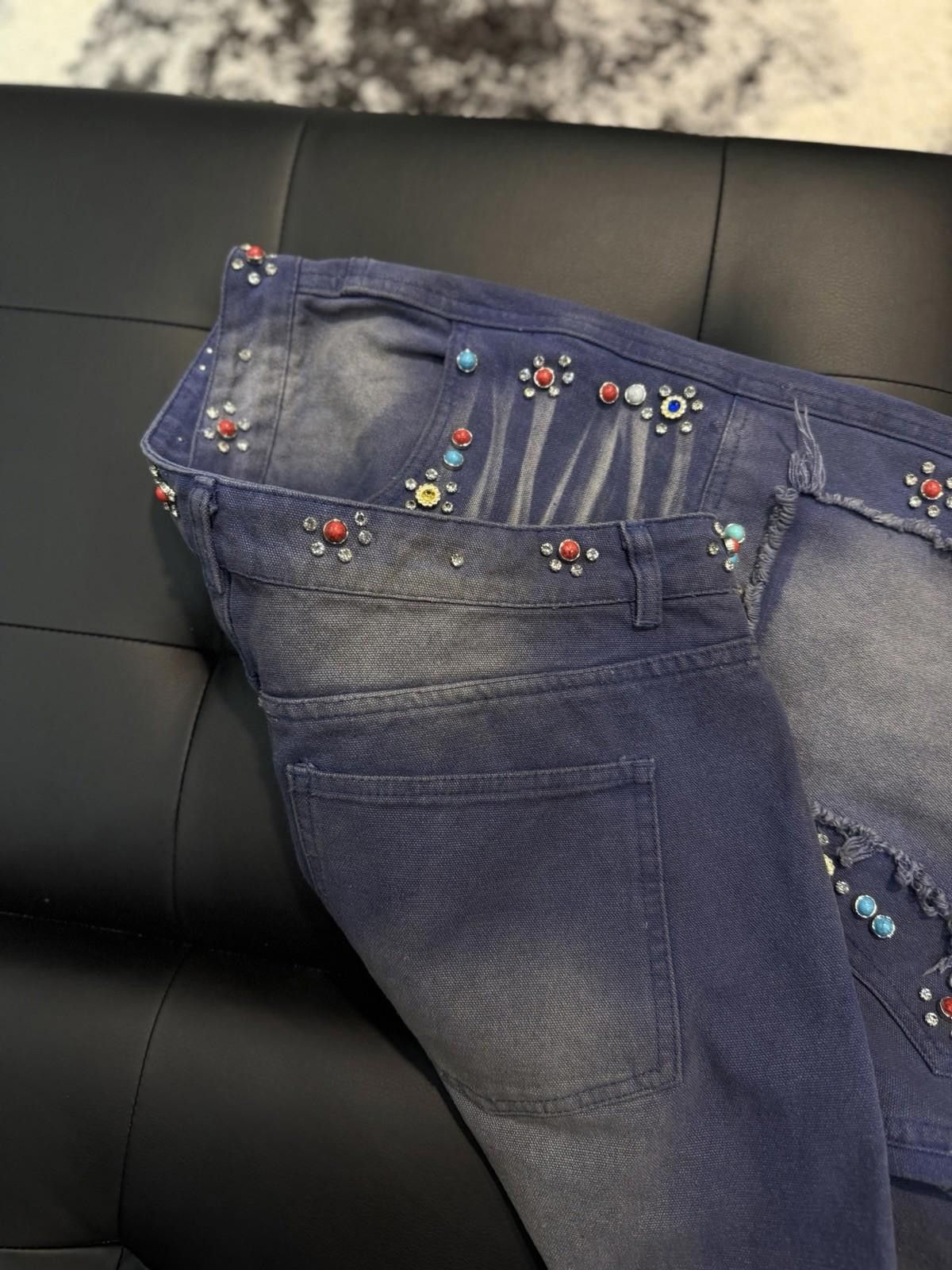 Vale Valley Baggy Denim Blue Jeans Size 30 (NEW) Authentic Pants Size US 30 / EU 46 - 10 Thumbnail