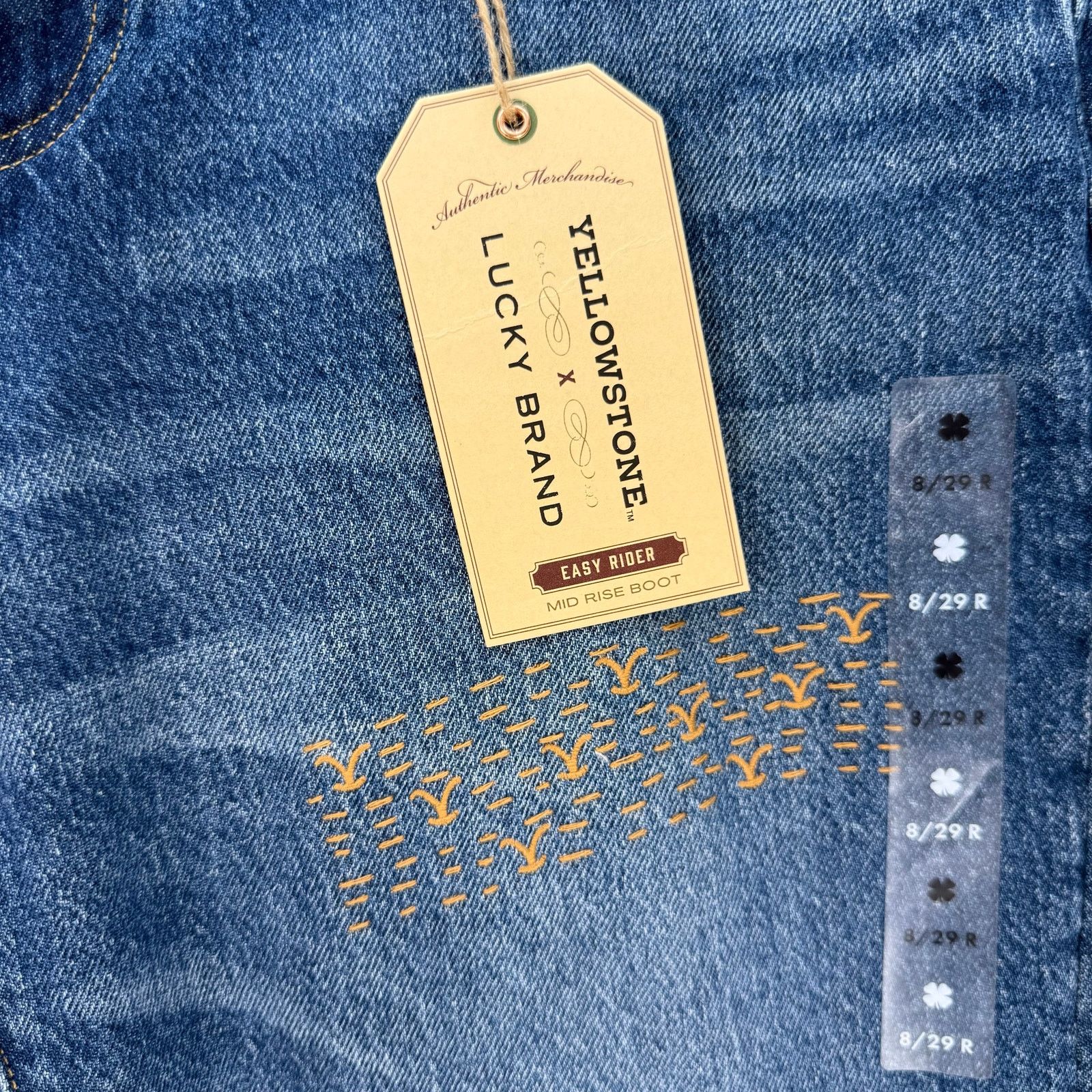 Lucky Brand LUCKY BRAND X YELLOWSTONE WOMEN'S 8/29R TEETER WASH EASY RID Size 30" / US 8 / IT 44 - 3 Thumbnail