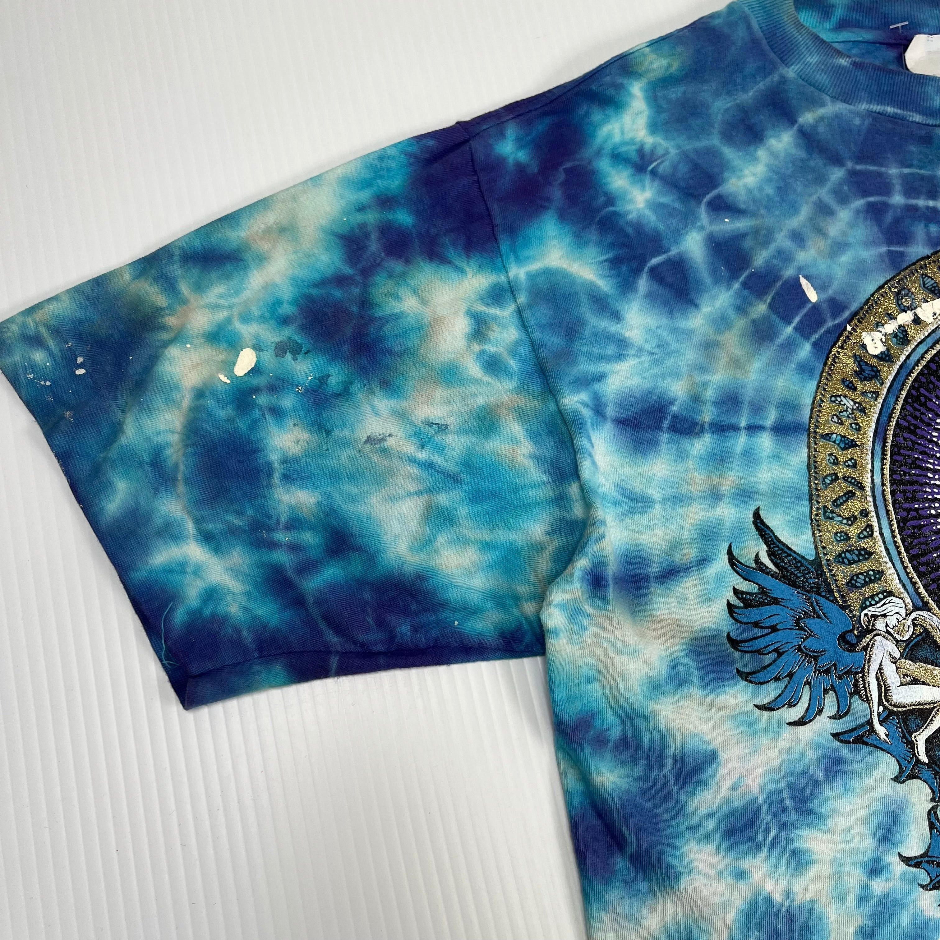 Vintage 1990 Robert Plant Canadian Tour Tie Dye Tee XL Size US XL / EU 56 / 4 - 9 Thumbnail