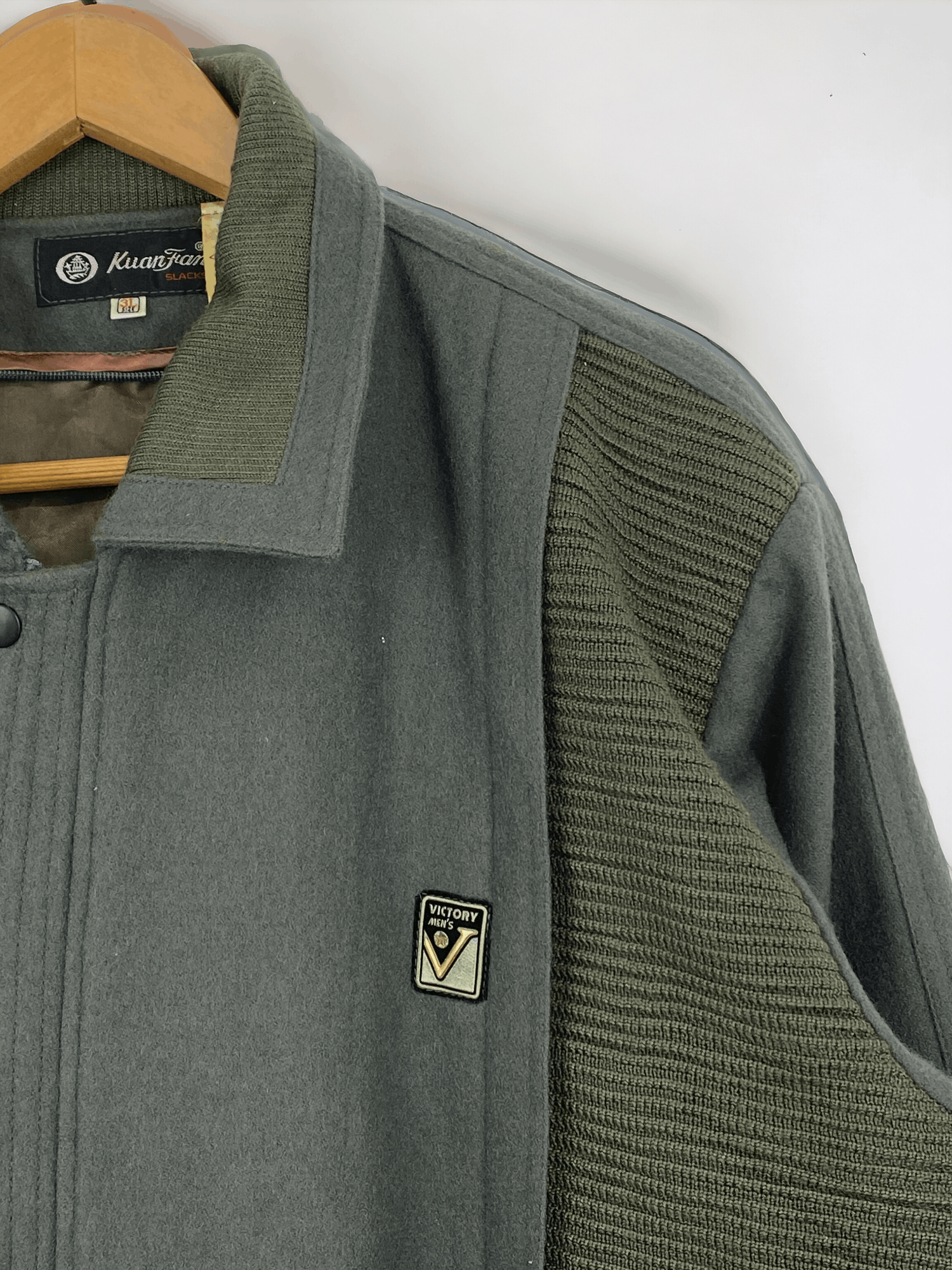 Japanese Brand Vintage Japanese Brand Zipper Up Wool Jacket JA0039 Size US XXL / EU 58 / 5 - 8 Thumbnail