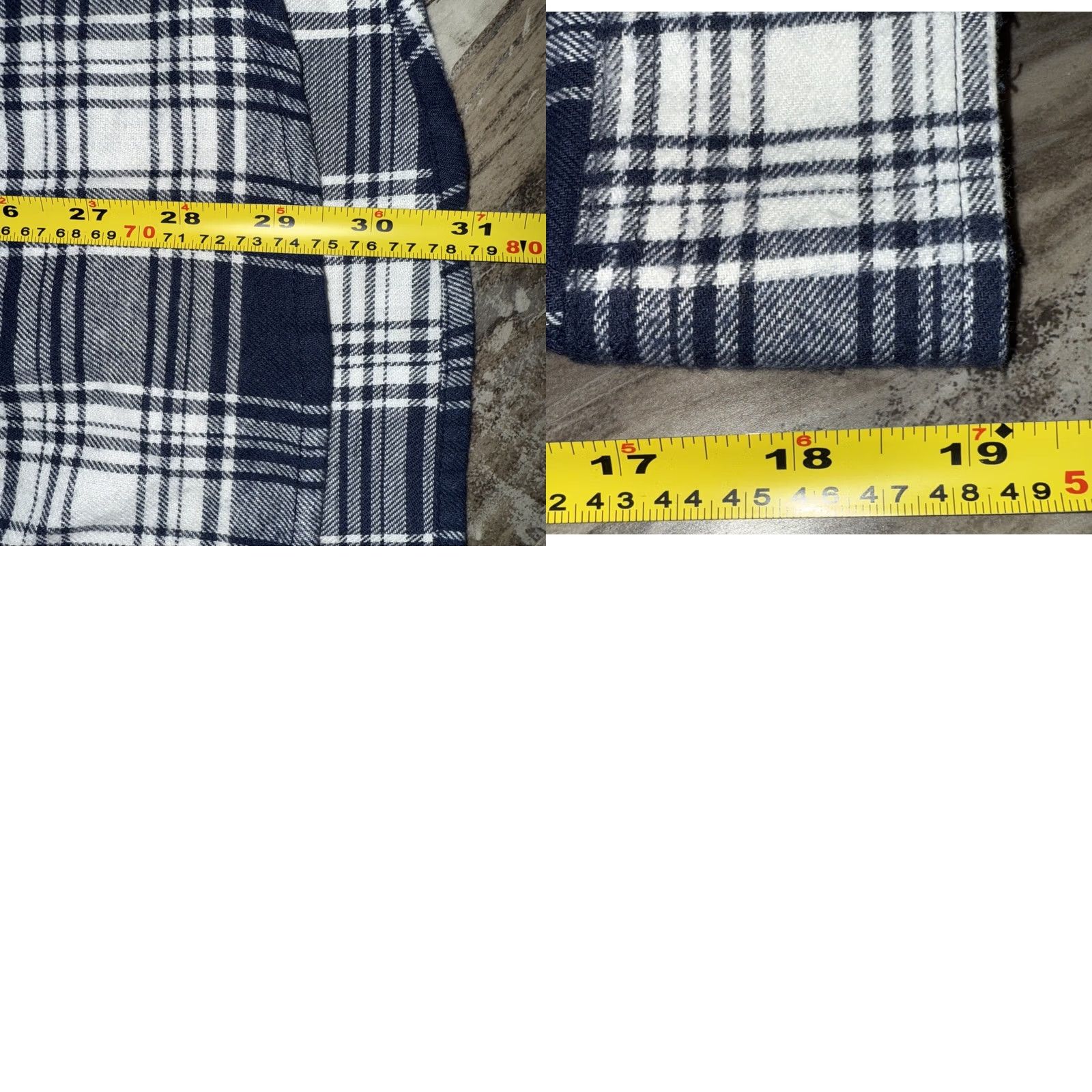 Chaps Chaps Performance Flannel Shirt Men’s M Navy Blue Plaid Button-Up NWT Size US M / EU 48-50 / 2 - 9 Thumbnail