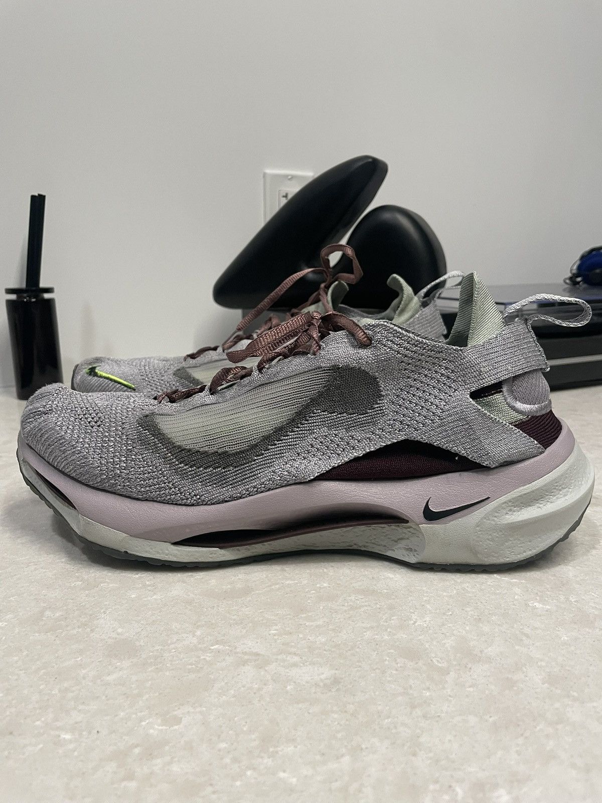Nike Nike Spark Flyknit Burgundy Crush and Racer Blue Men 10.5 Size US 10.5 / EU 43-44 - 1 Thumbnail