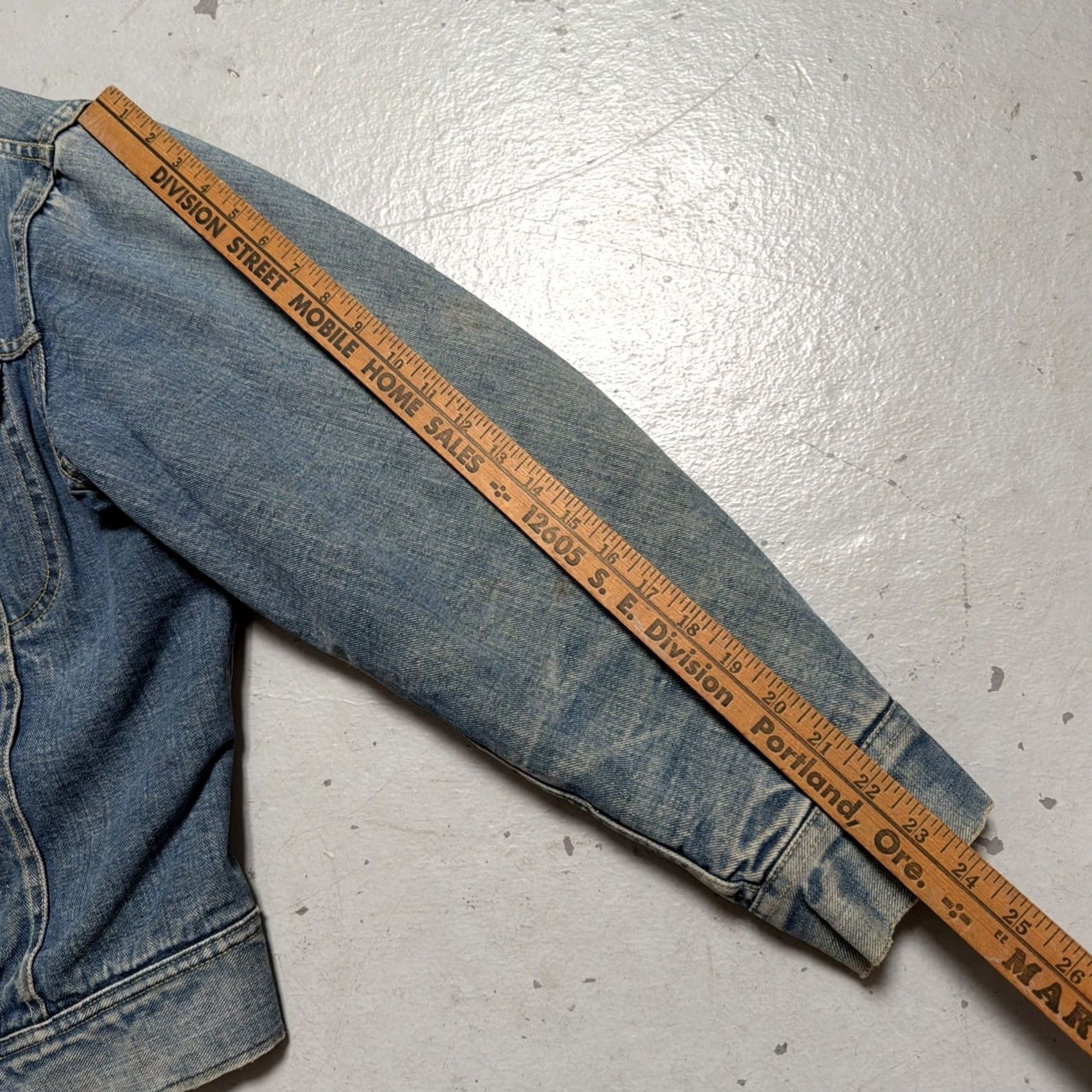 Lee Vintage Lee Storm Rider 101 LJ Lined Trucker Denim Ranch Barn Jacket USA 42 Size US XS / EU 42 / 0 - 6 Thumbnail