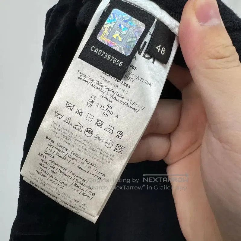 Fendi Fendi Black Cotton Blend Casual Pants . Size US 28 / EU 44 - 6 Thumbnail