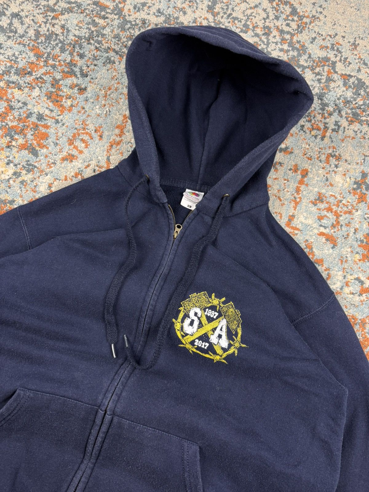 Band Tees × Vintage Vintage 00s Silesia Attack hard core punk castet zip hoodie Size US L / EU 52-54 / 3 - 6 Thumbnail
