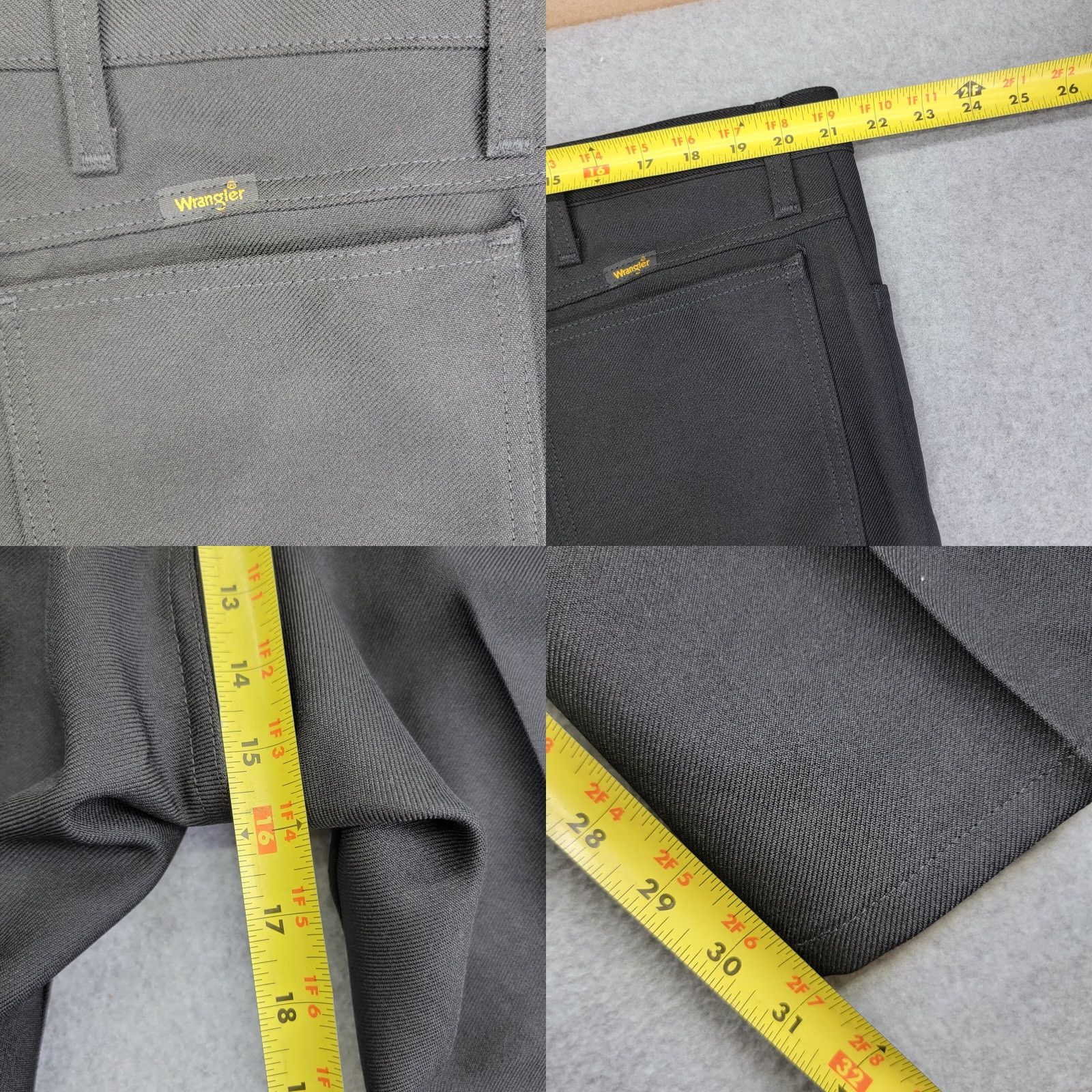 Wrangler VINTAGE Wrangler Jeans Mens W44 L30 Black Wrancher Trousers 82BK Polyester 90s Retro USA Size US 44 / EU 60 - 8 Thumbnail