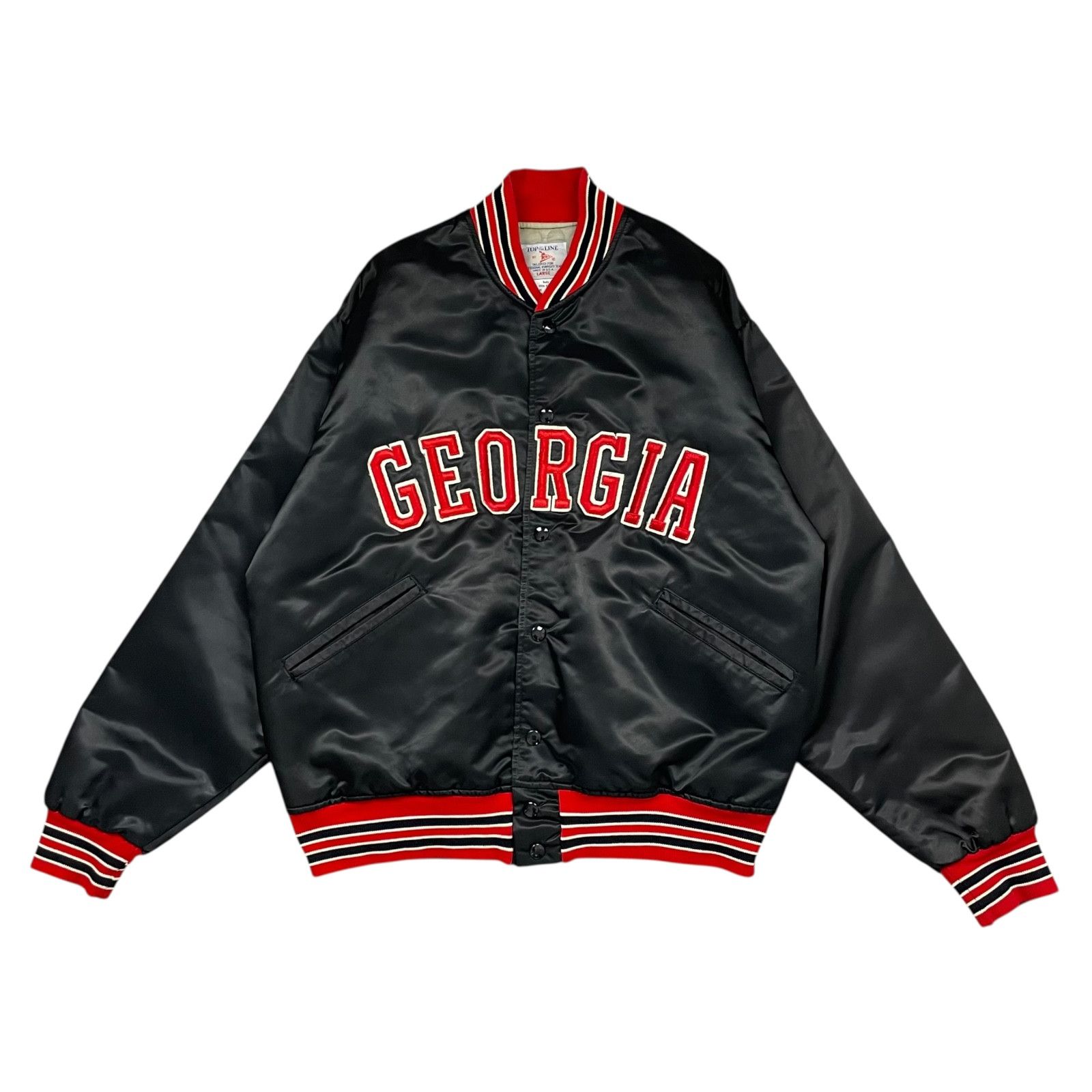 NCAA VTG 80s GEORGIA BULLDOGS FELCO SATIN BOMBER JACKET SIZE L Size US L / EU 52-54 / 3 - 1 Thumbnail