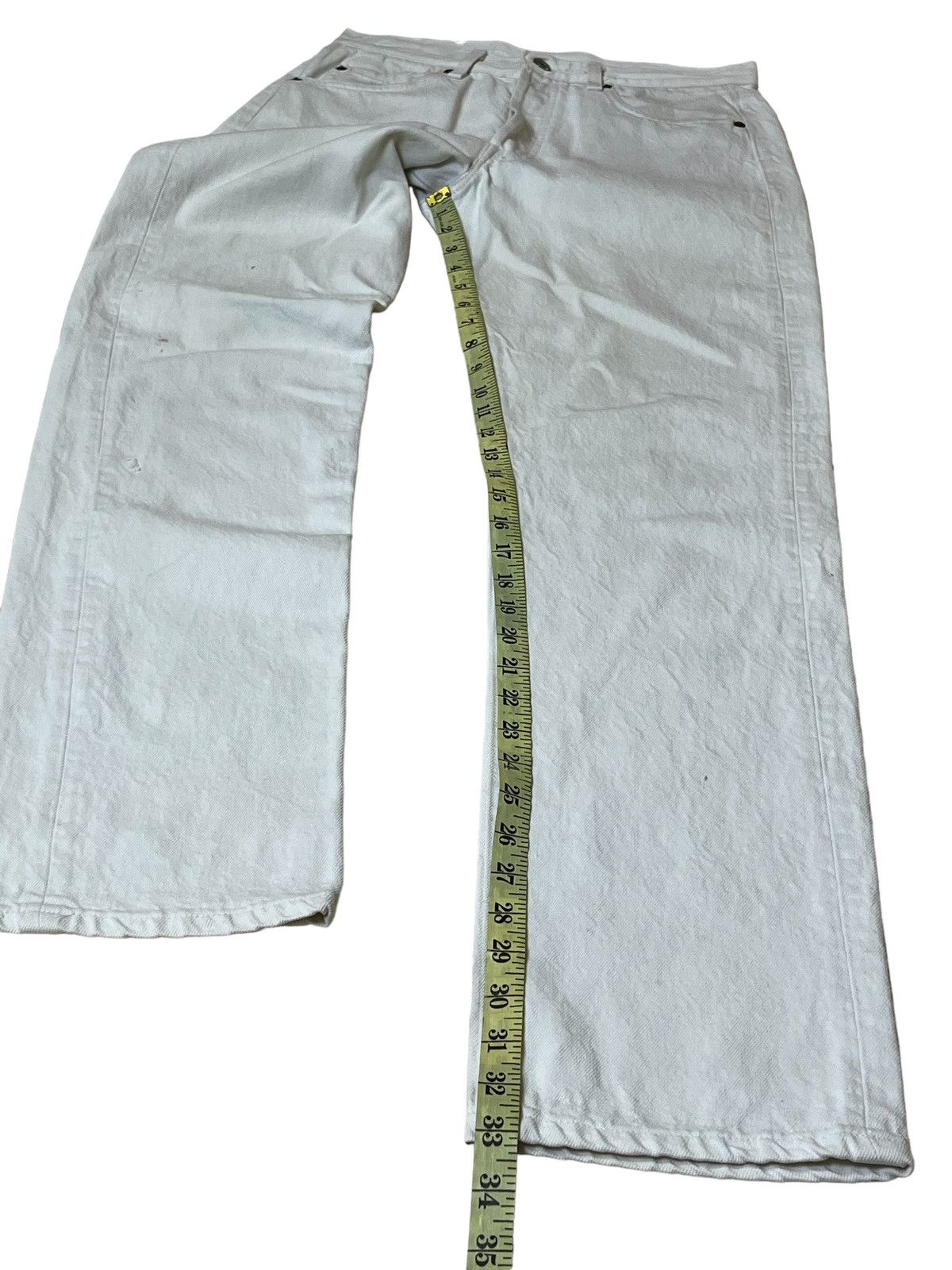 Levi's VINTAGE 80s LEVI’S 501-0651 MADE IN USA WHITE JEANS Size US 29 - 17 Thumbnail