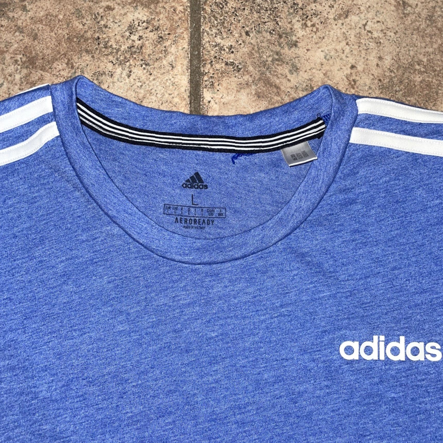 Adidas Adidas Aeroready T-Shirt Mens L Blue Size US L / EU 52-54 / 3 - 2 Thumbnail