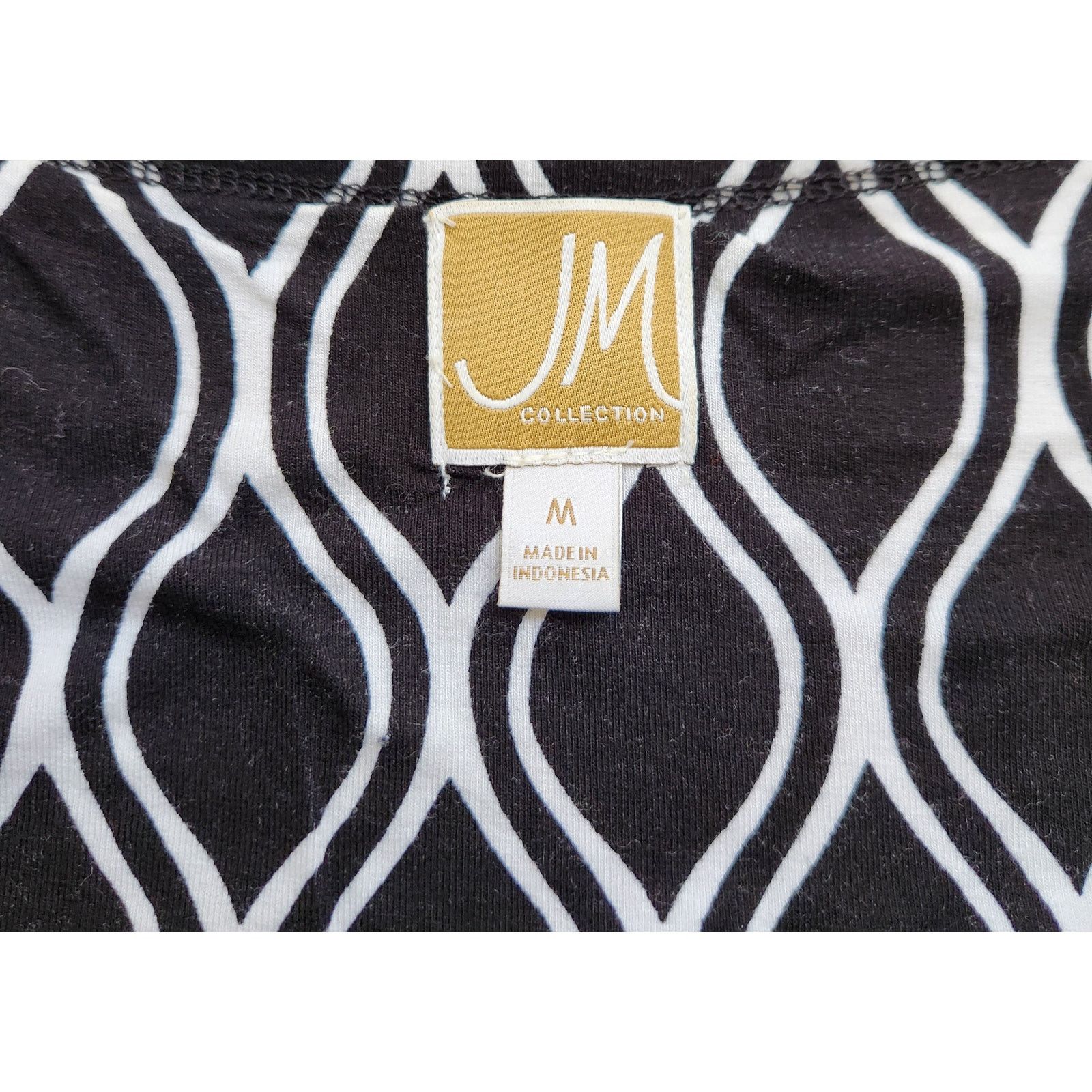 Other JM Collection Black White Geo Print Sleeveless Midi Dress M Size M / US 6-8 / IT 42-44 - 5 Thumbnail