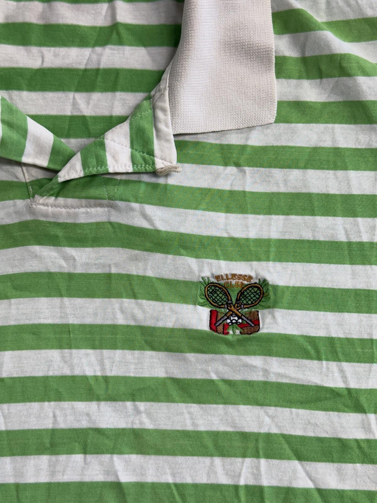 Other Ellesse Club Tennis Polo Shirt -Green White Stripes Italy M Size US M / EU 48-50 / 2 - 3 Thumbnail