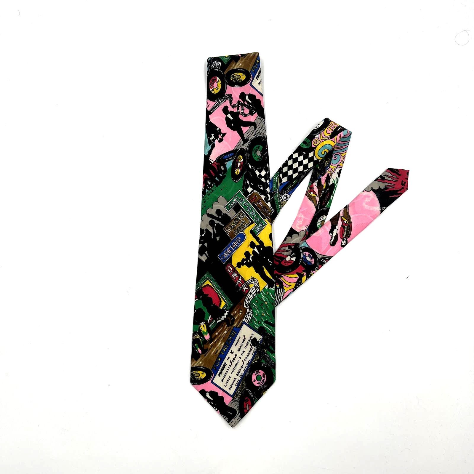 Nicole Miller × Vintage Nicole Miller Silk Neck Tie Vintage 90's Size ONE SIZE - 3 Thumbnail