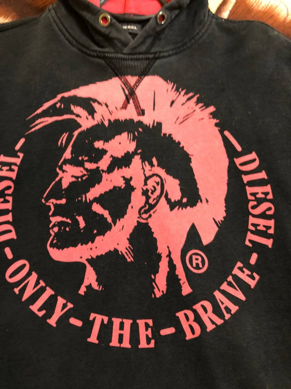 Diesel Vintage Diesel Graphic Design Logo Black and Red hoodie Size US S / EU 44-46 / 1 - 8 Thumbnail