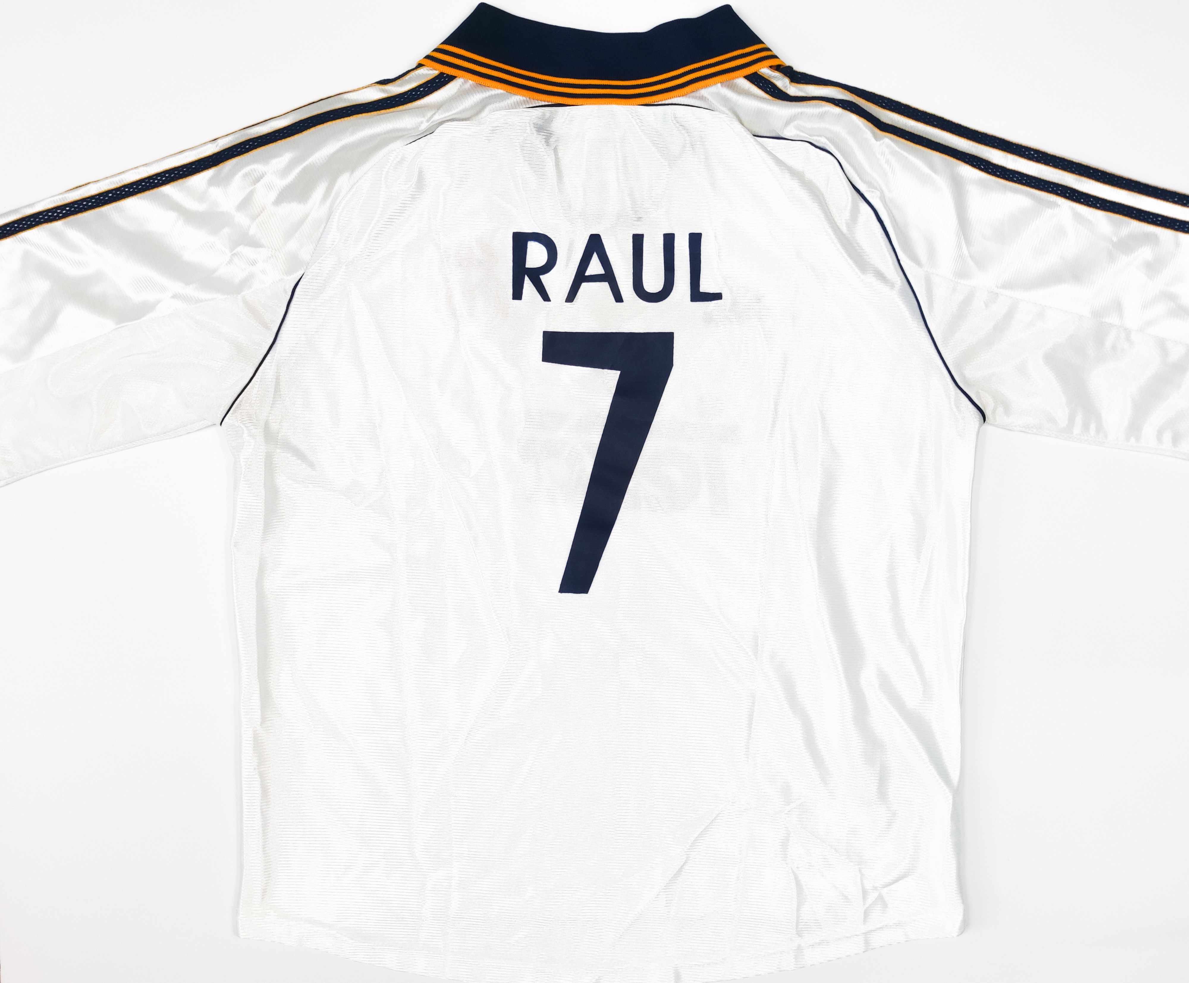 Raul #7 Real Madrid 1999 2000 2001 Adidas Home Shirt Teka