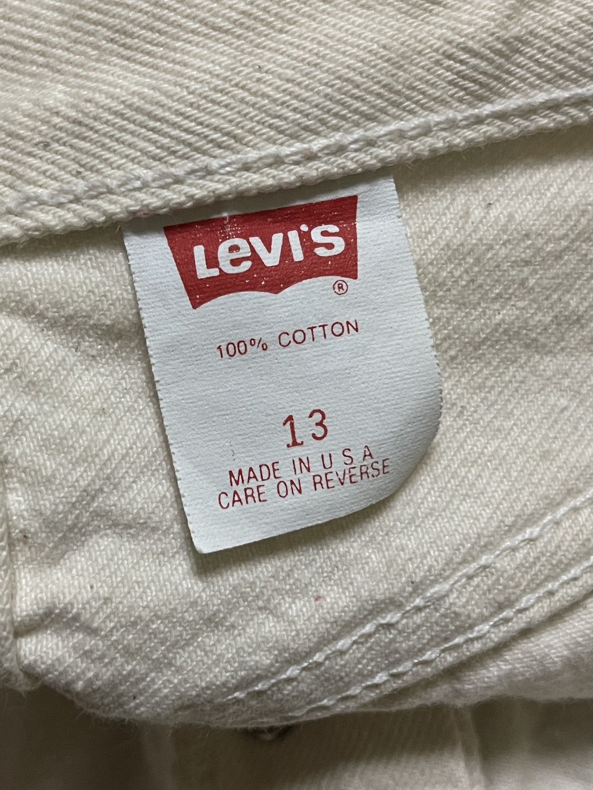 Levi's × Vintage Levi’s Curve Women Cream Jeans Size 28" / US 6 / IT 42 - 15 Thumbnail