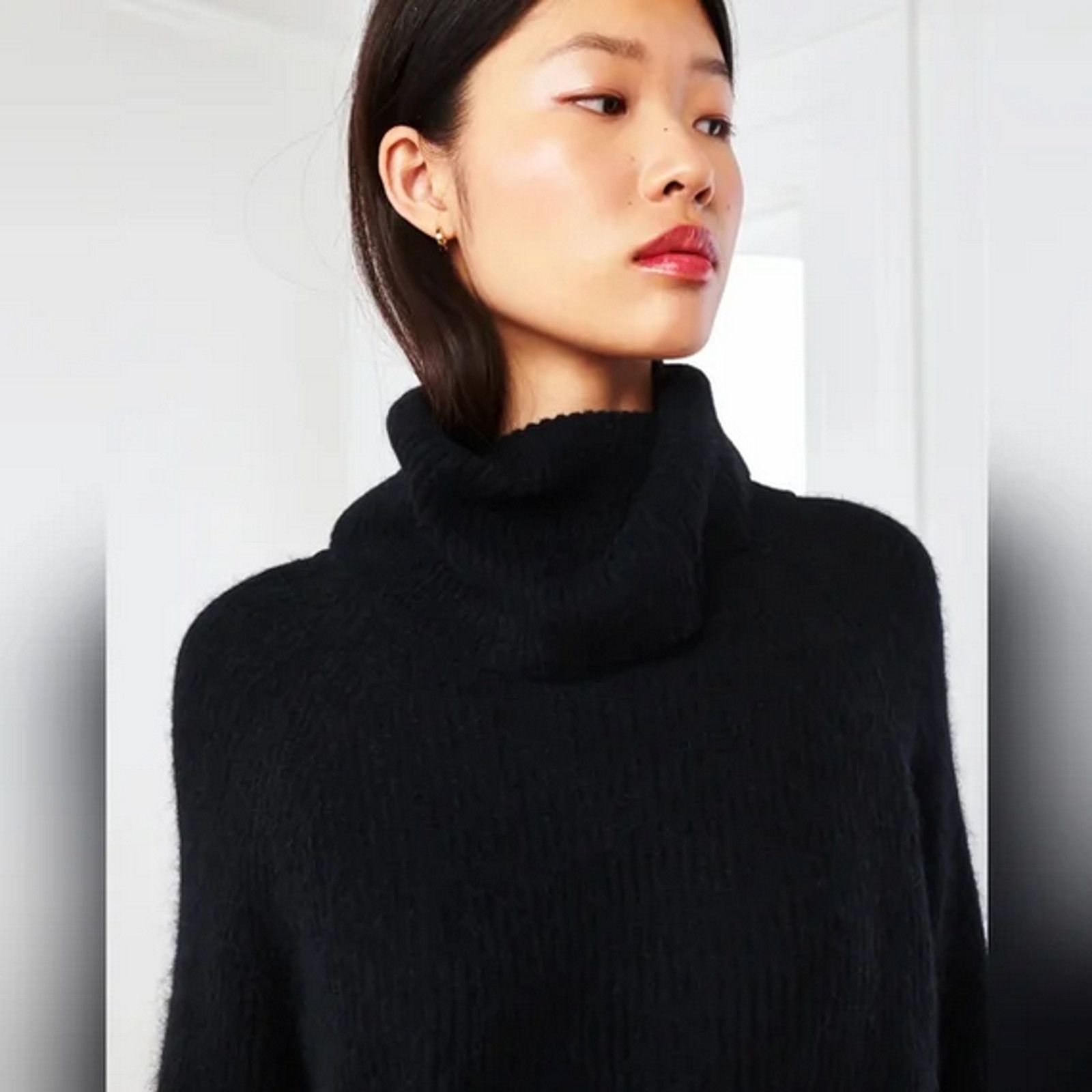 Quince Quince Baby Alpaca Wool Turtleneck XS NWT Black Size XS / US 0-2 / IT 36-38 - 3 Thumbnail