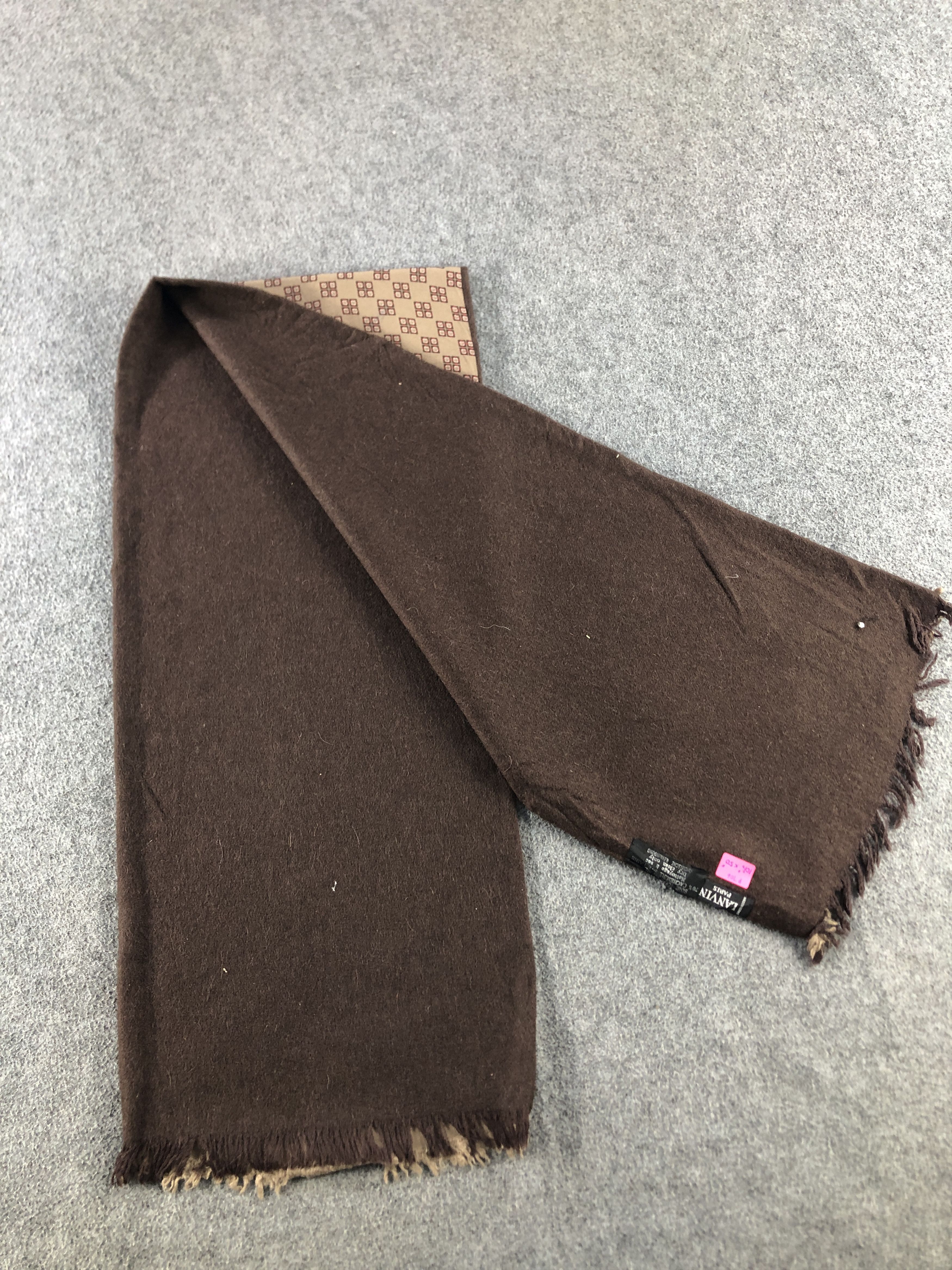 Lanvin Lanvin Silk Wool Scarf / Muffler / Neckwear P706 Size ONE SIZE - 3 Thumbnail