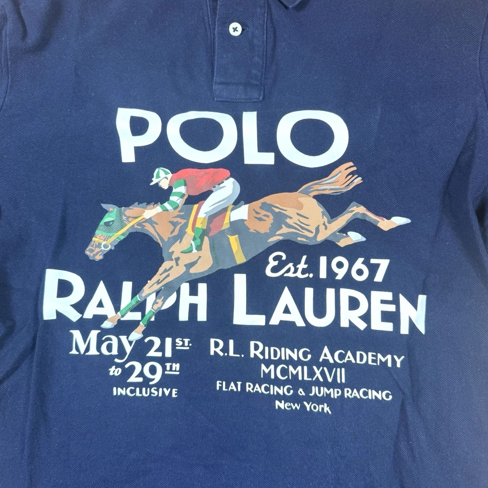 Ralph Lauren Ralph Lauren Polo Mens Medium Equestrian Riding Horse Sport Shirt Multi Color M Regular Shirt Size US M / EU 48-50 / 2 - 3 Thumbnail