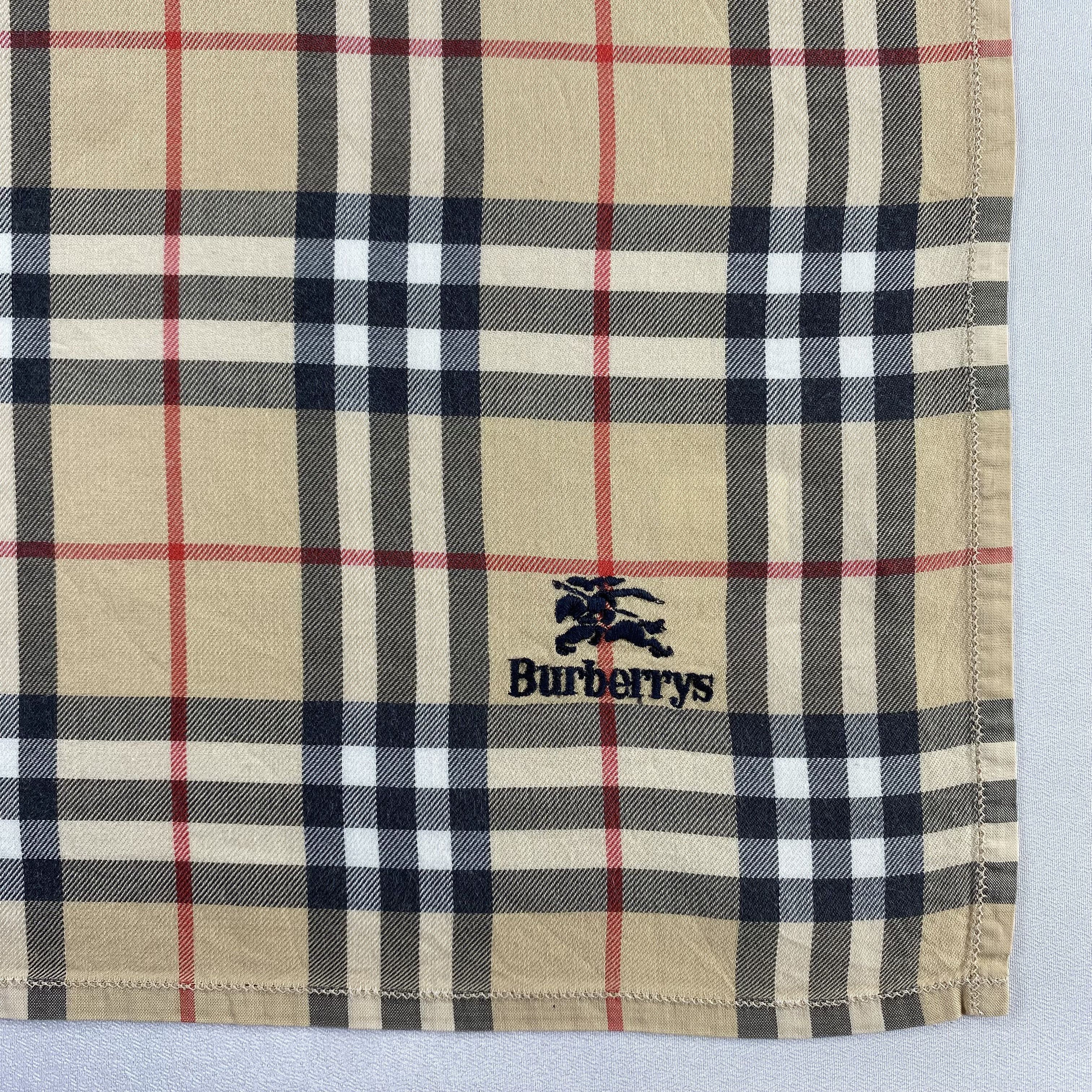 Burberry × Vintage Burberry Handkerchief / Neckerchief / Bandana-P1648 Size ONE SIZE - 3 Thumbnail
